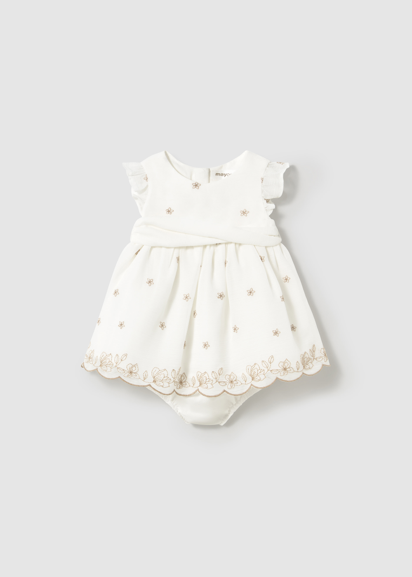 Robe avec bloomer cérémonie nouveau-né