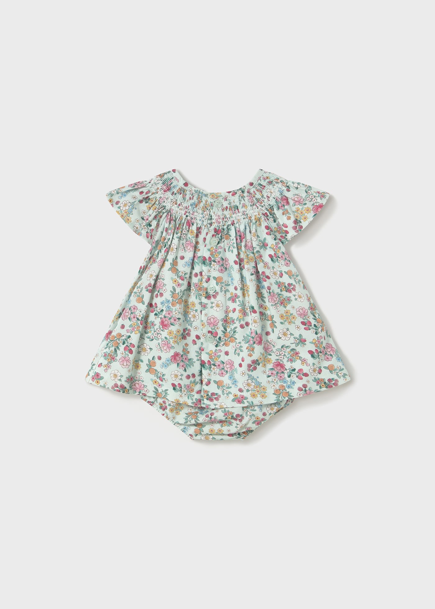 Robe à fleurs avec bloomer nouveau-né