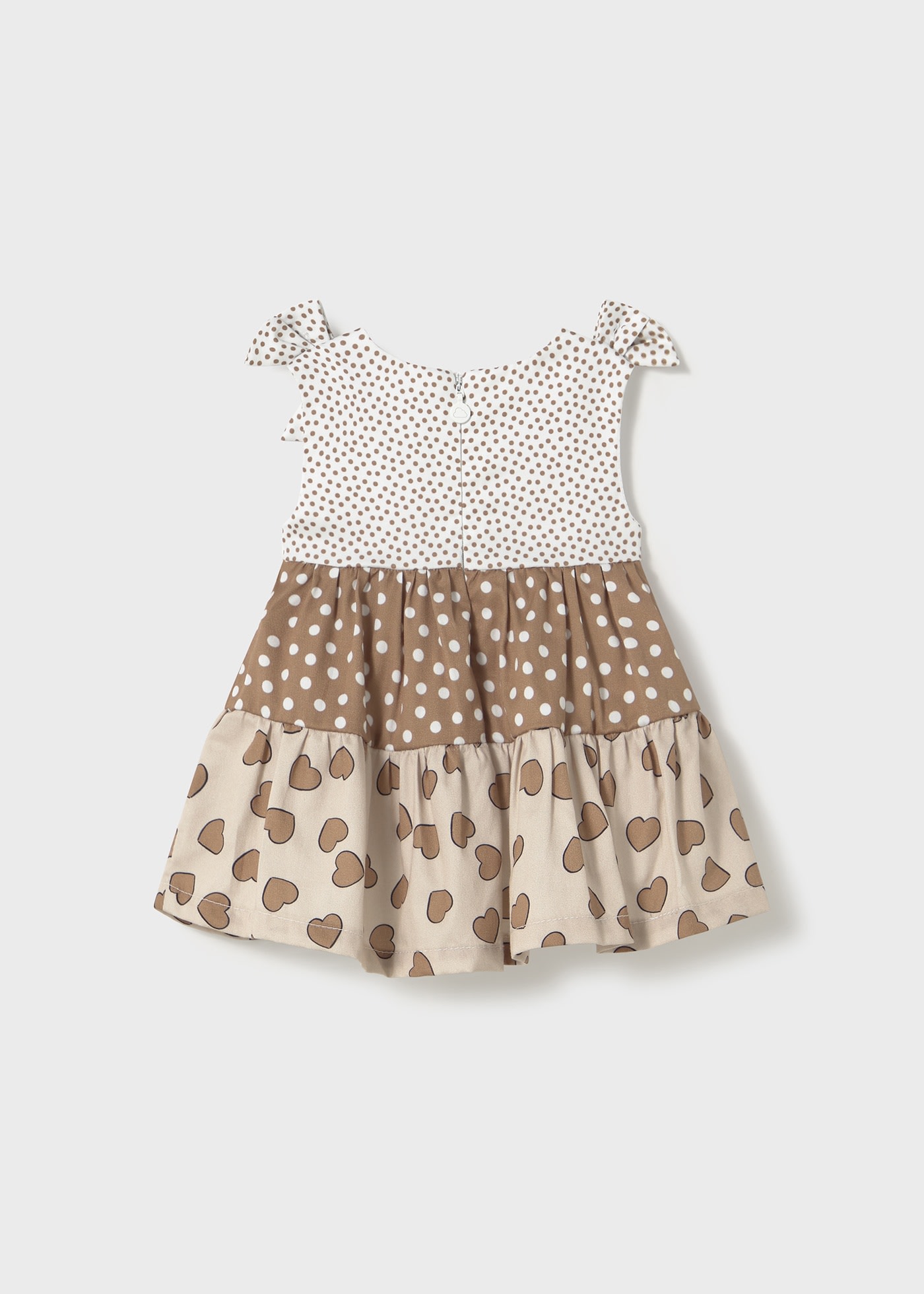 Rochie combinata volane nou-nascut