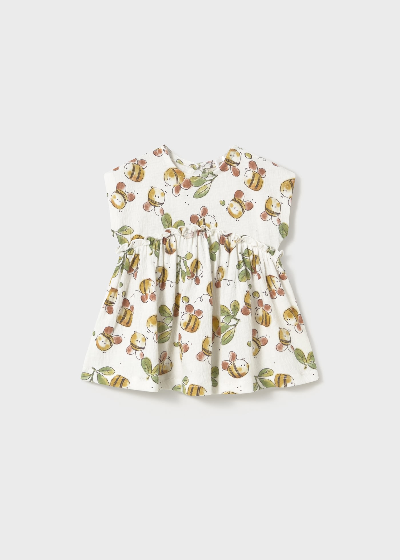 Vestido estampado casual recém nascida