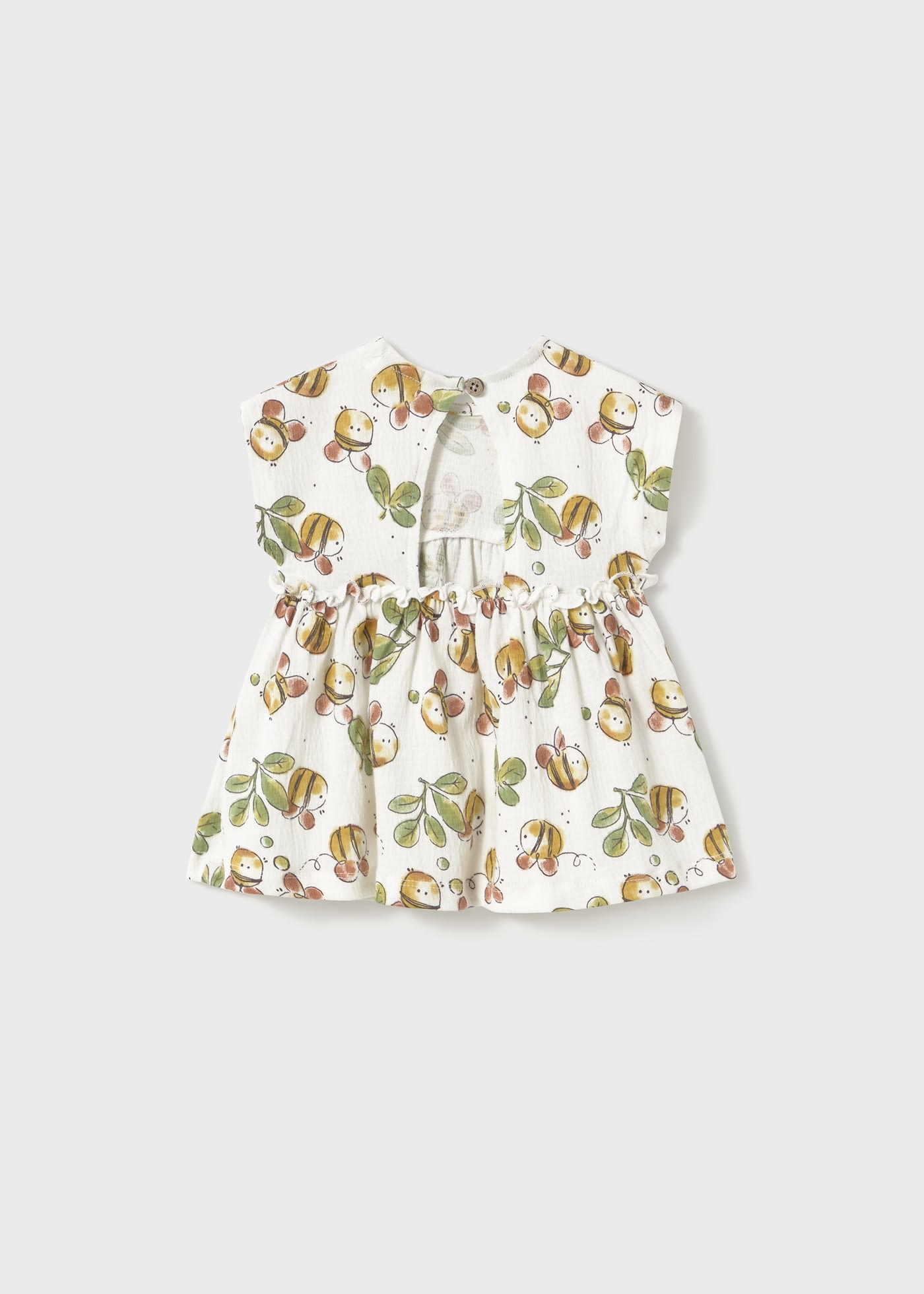 Newborn girl casual print dress