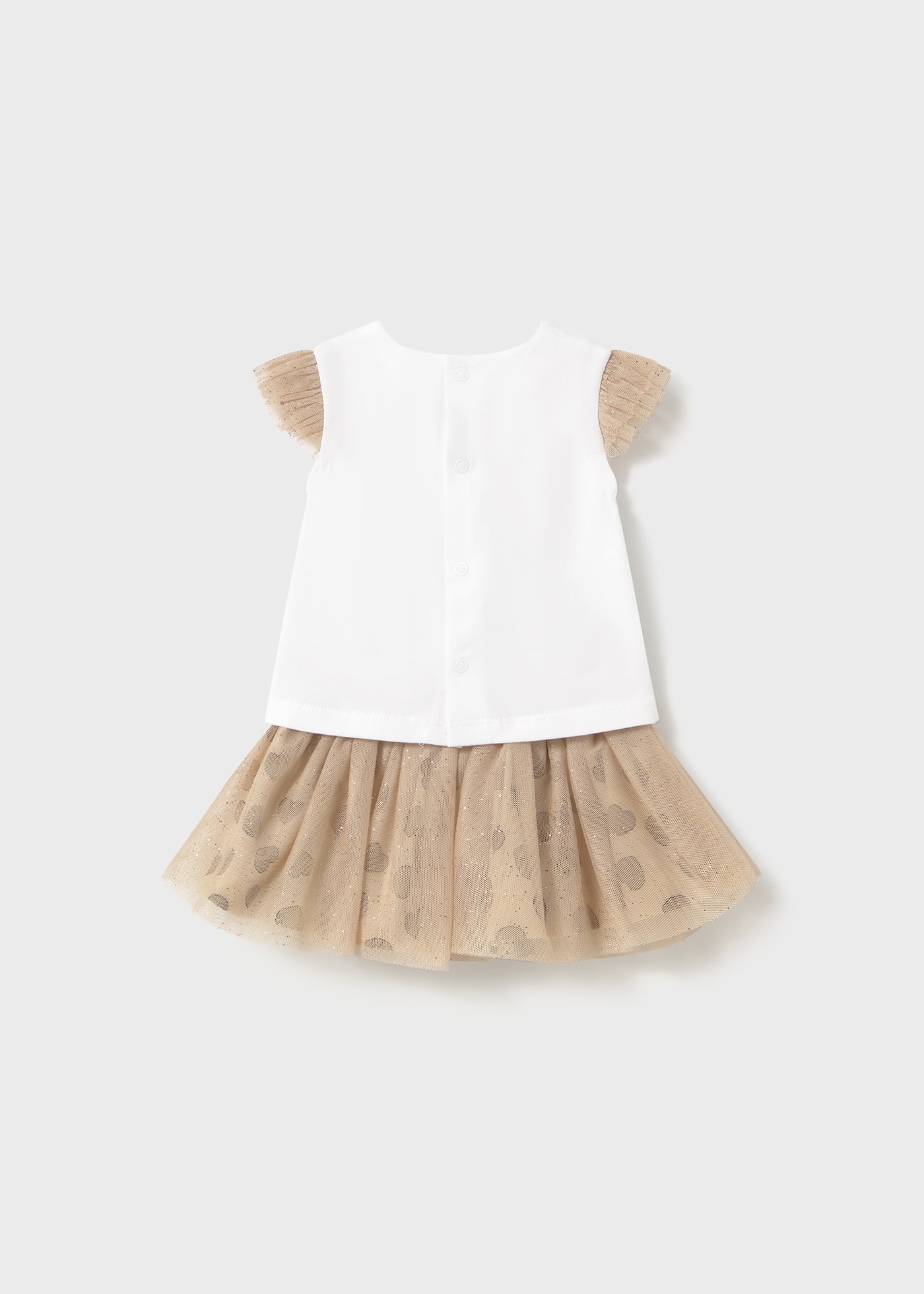 Newborn girl tulle skirt and top set