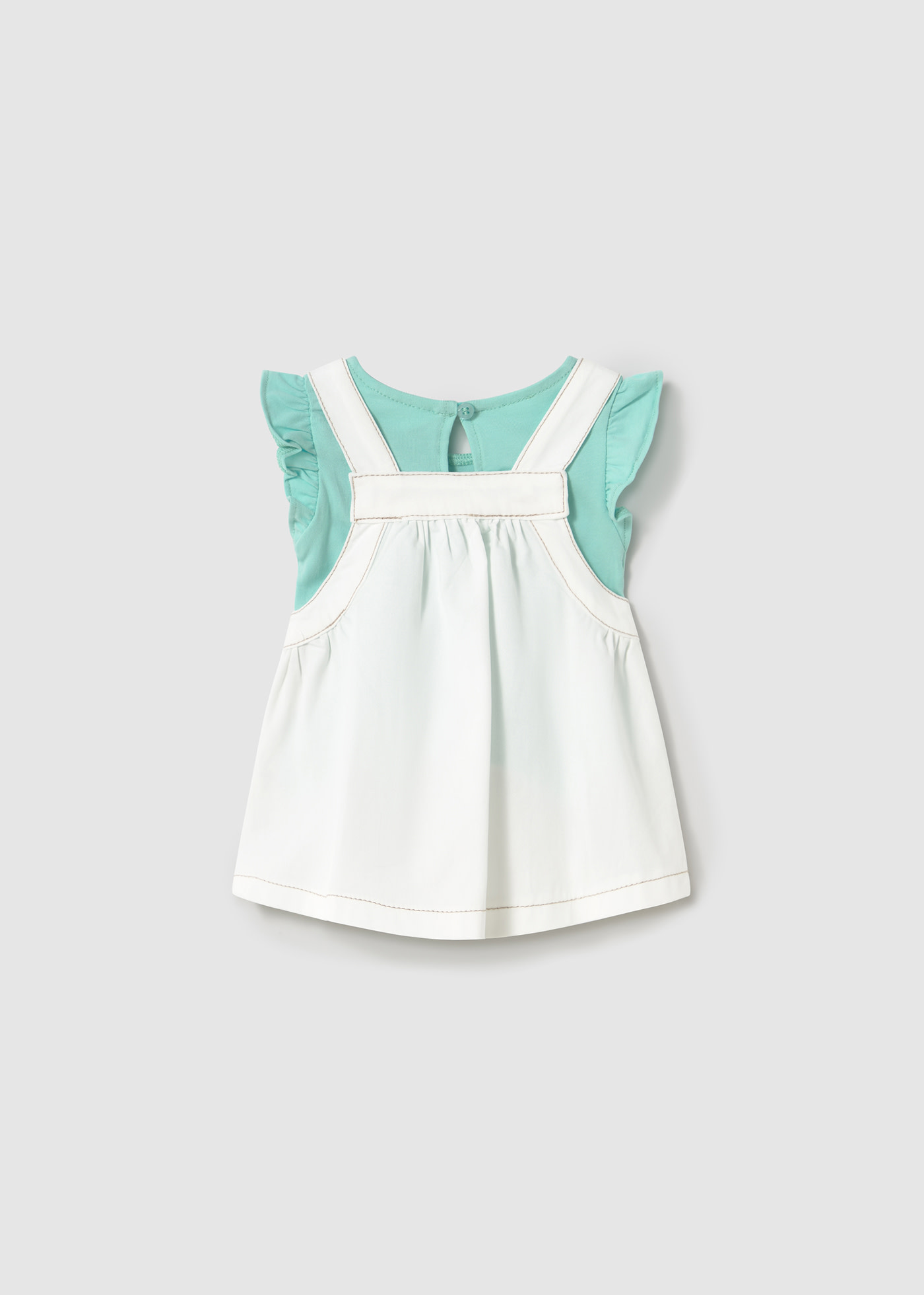 Newborn Pinafore and T-Shirt Set