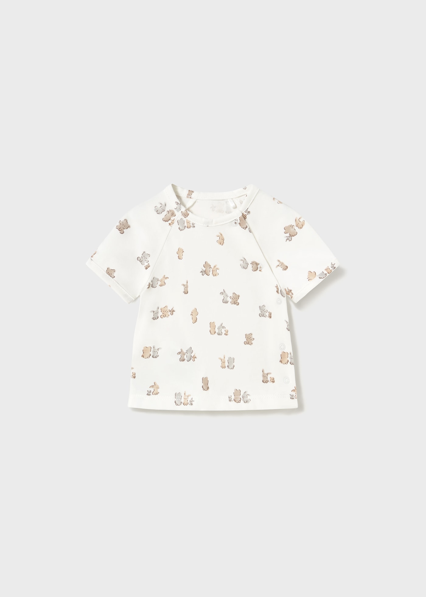 Fato treino com t-shirt estampada recém nascida