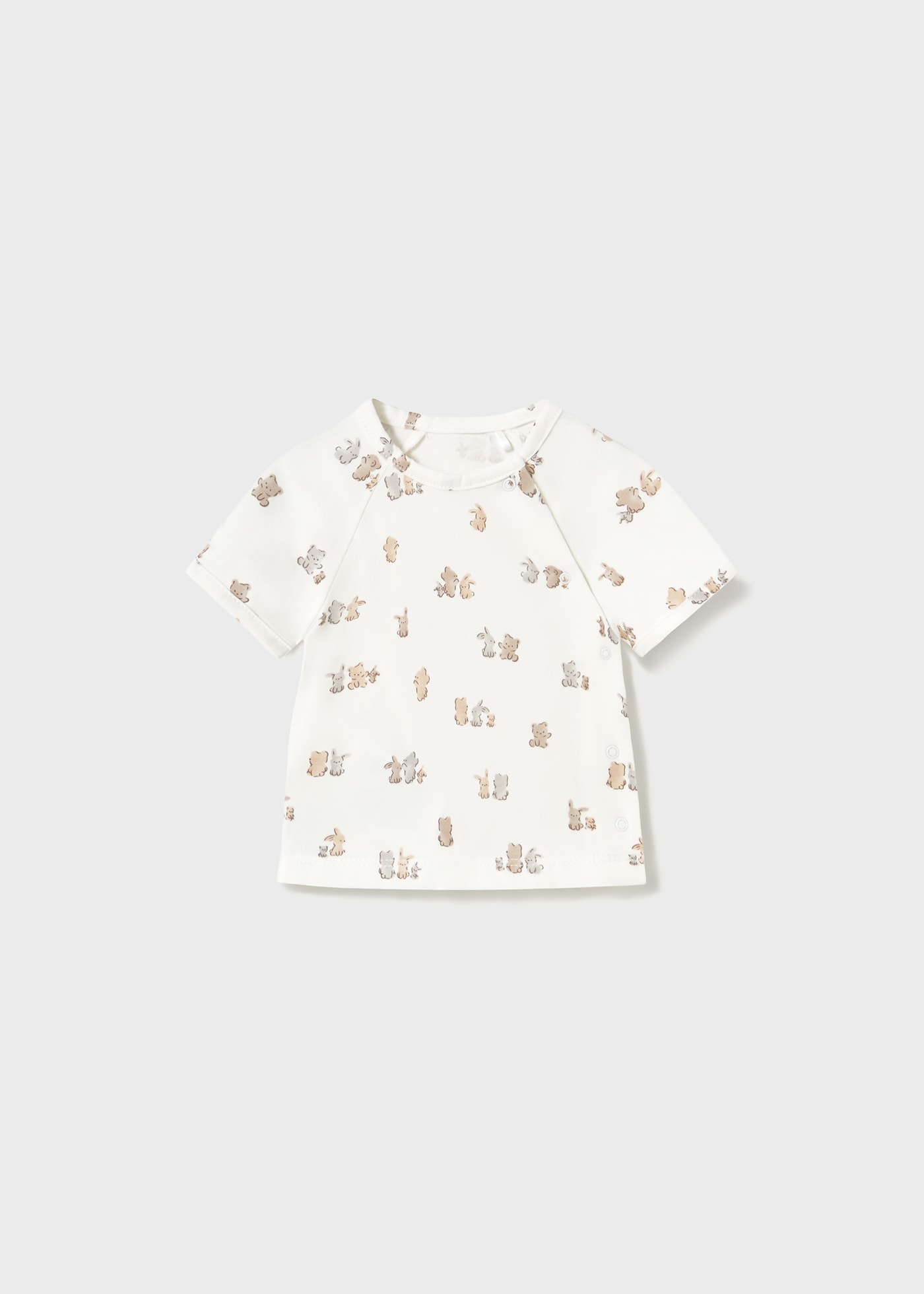 Newborn Tracksuit with Printed T-Shirt