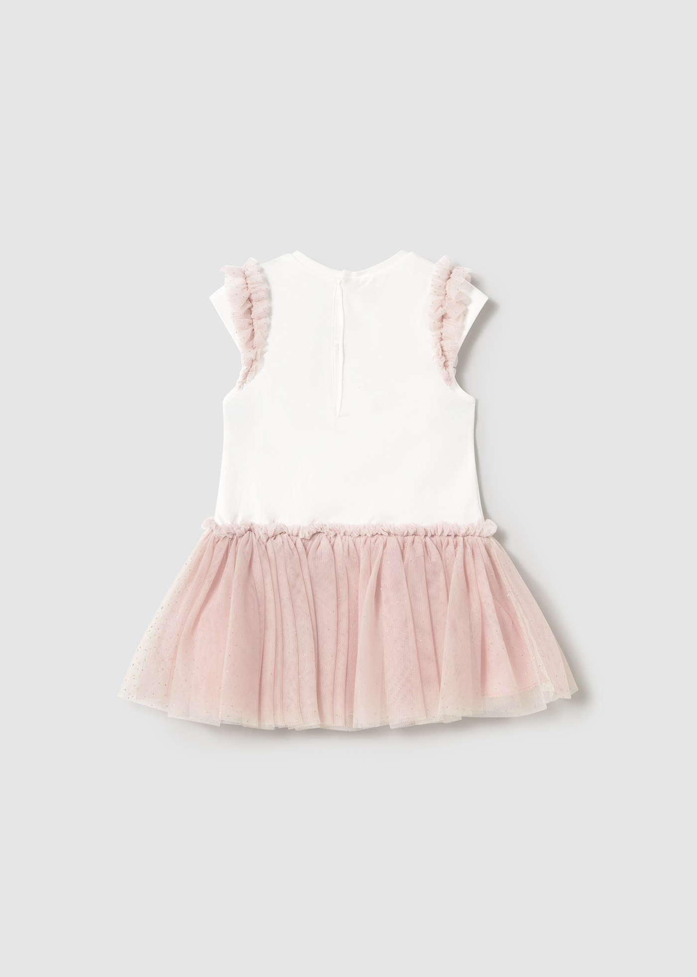 Baby dress with tulle skirt