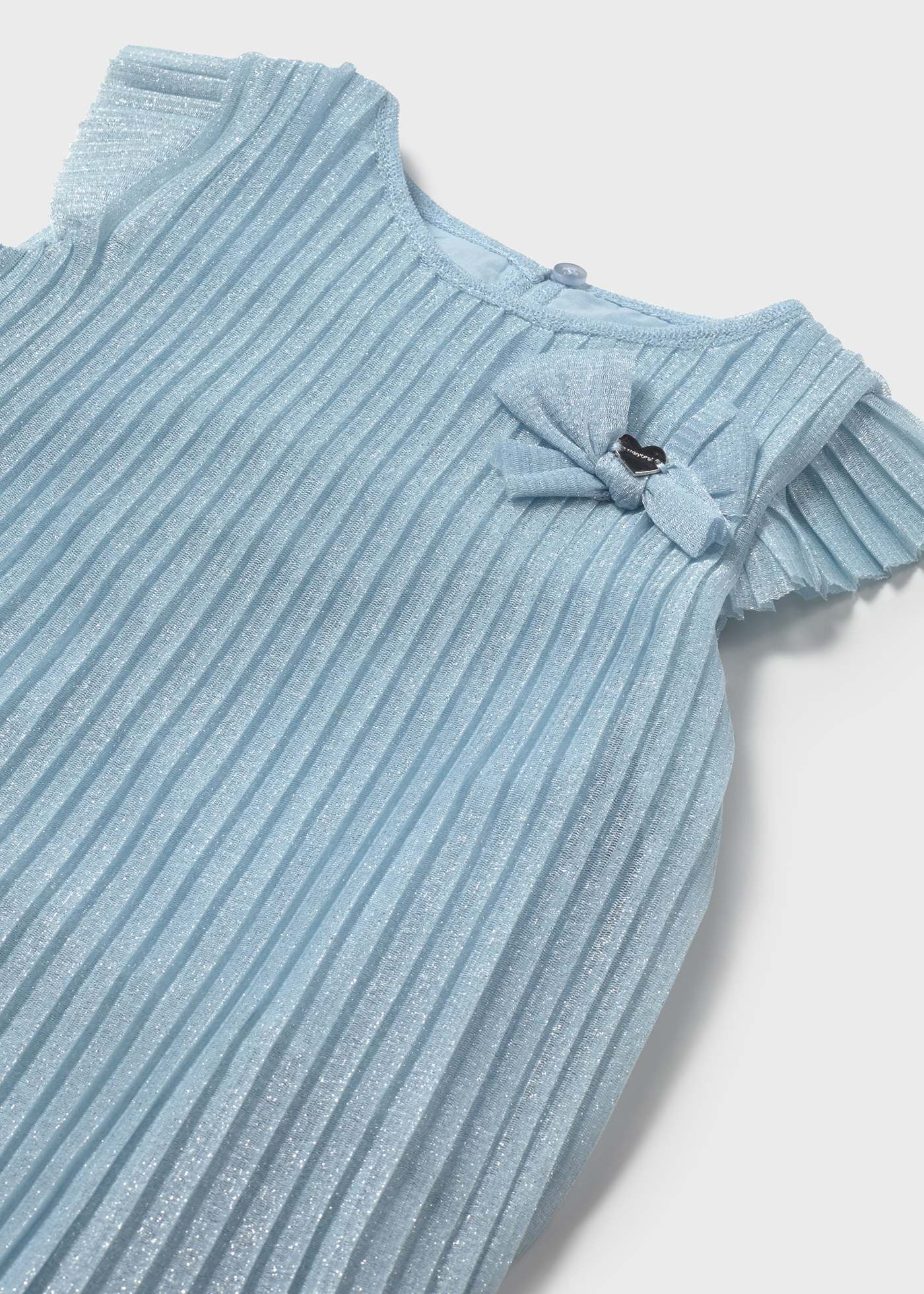 Vestito tulle plissettato neonata