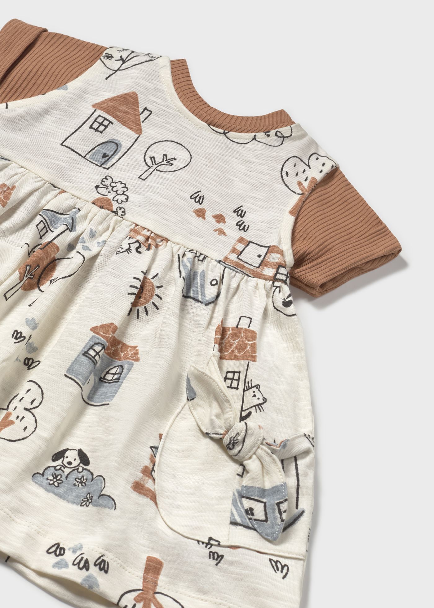 Robe imprimée avec top bébé