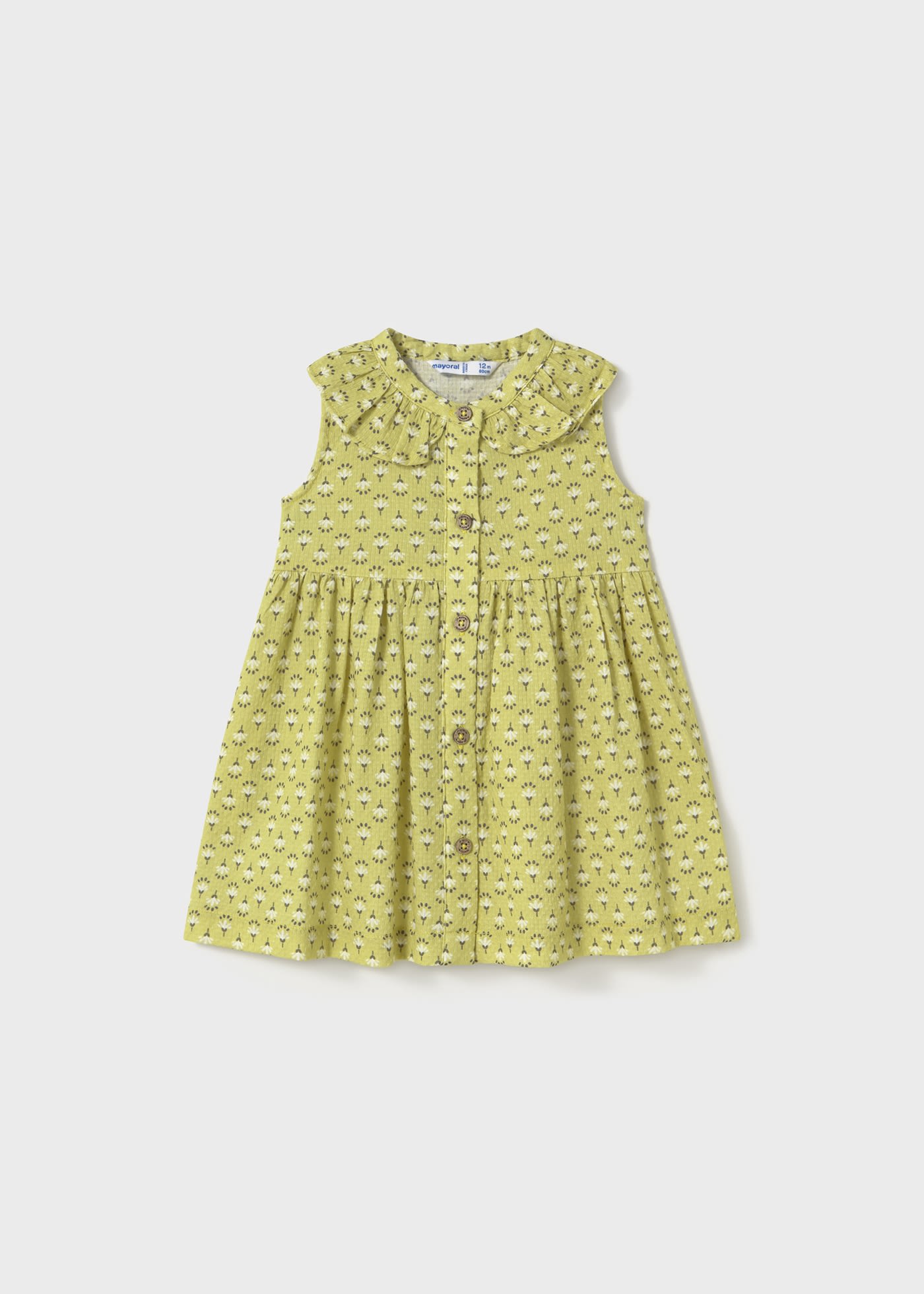 Rochie cu imprimeu si nasturi bebe
