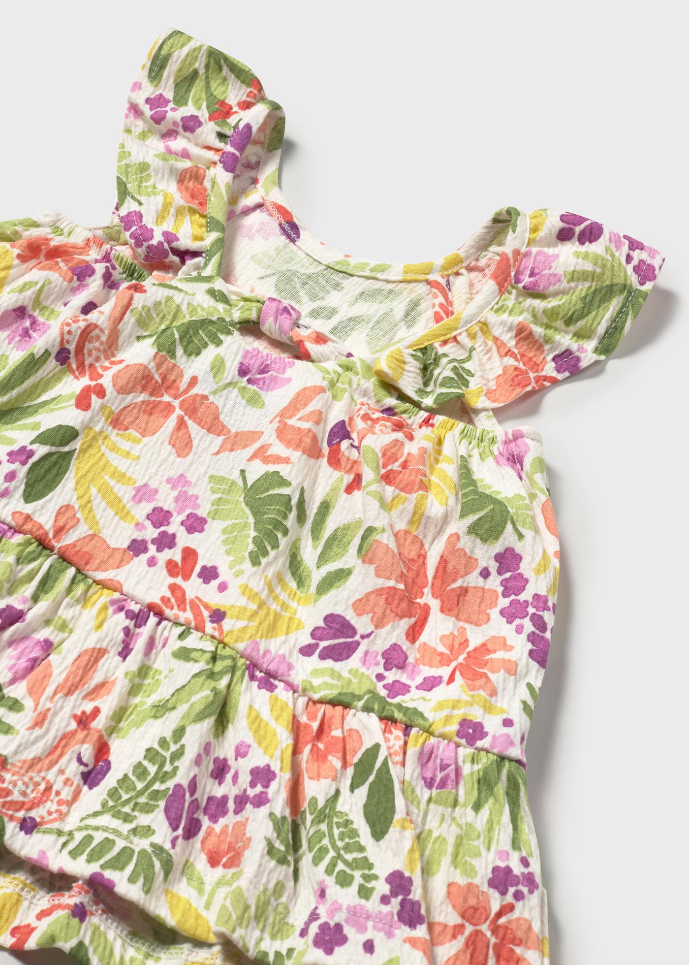 Baby tropical bambula dress