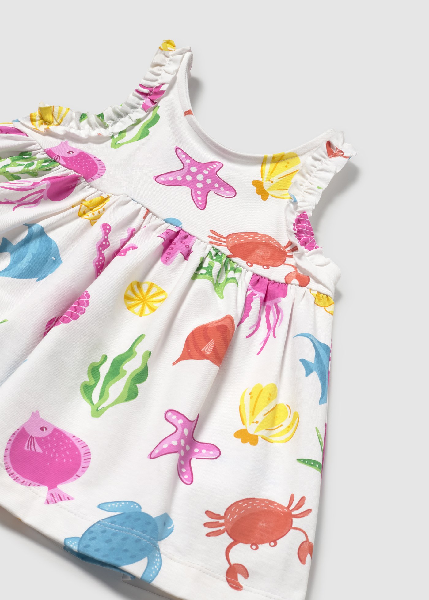 Baby Printed Dress with Bloomers