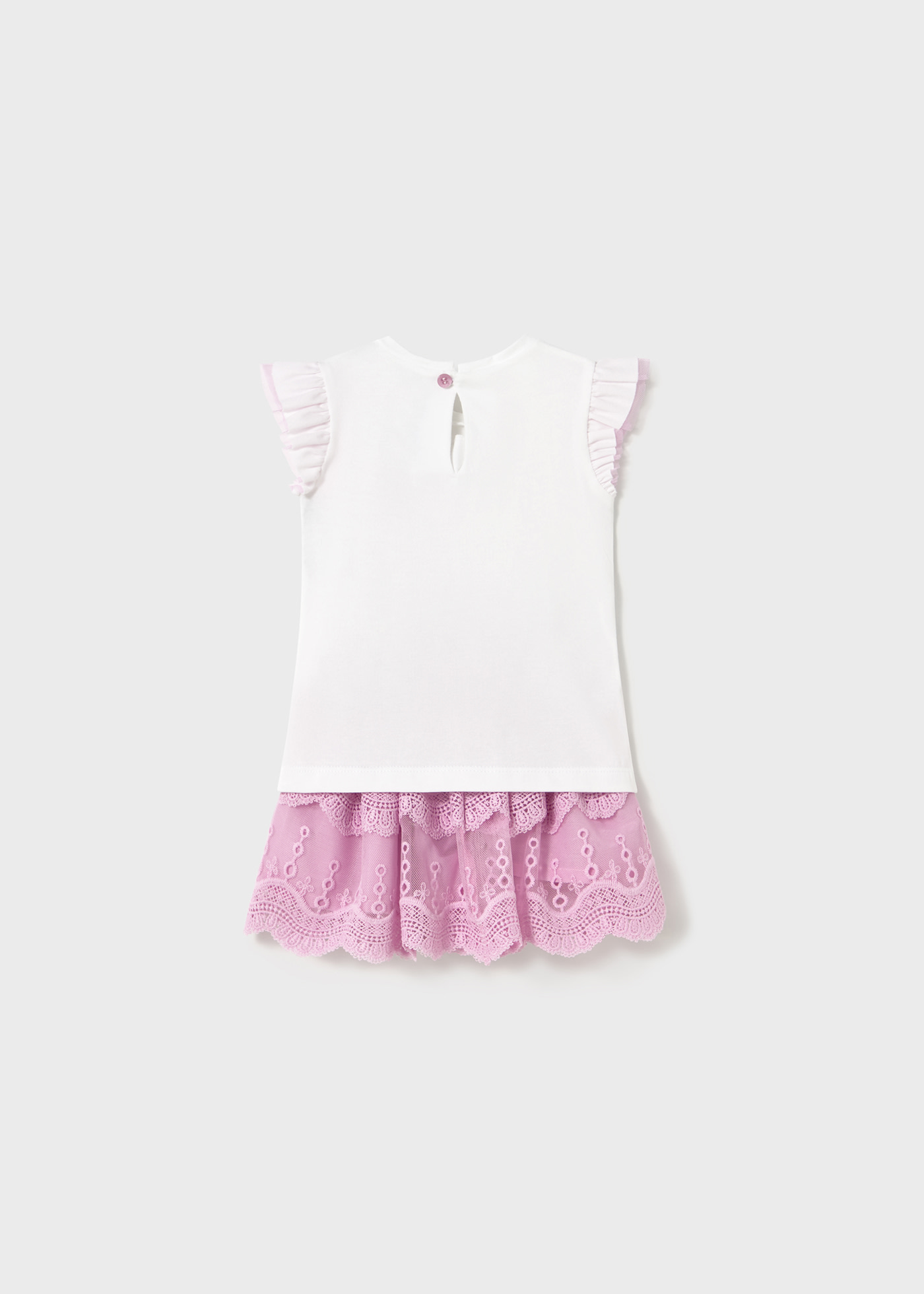 Completo gonna tulle e maglietta neonata