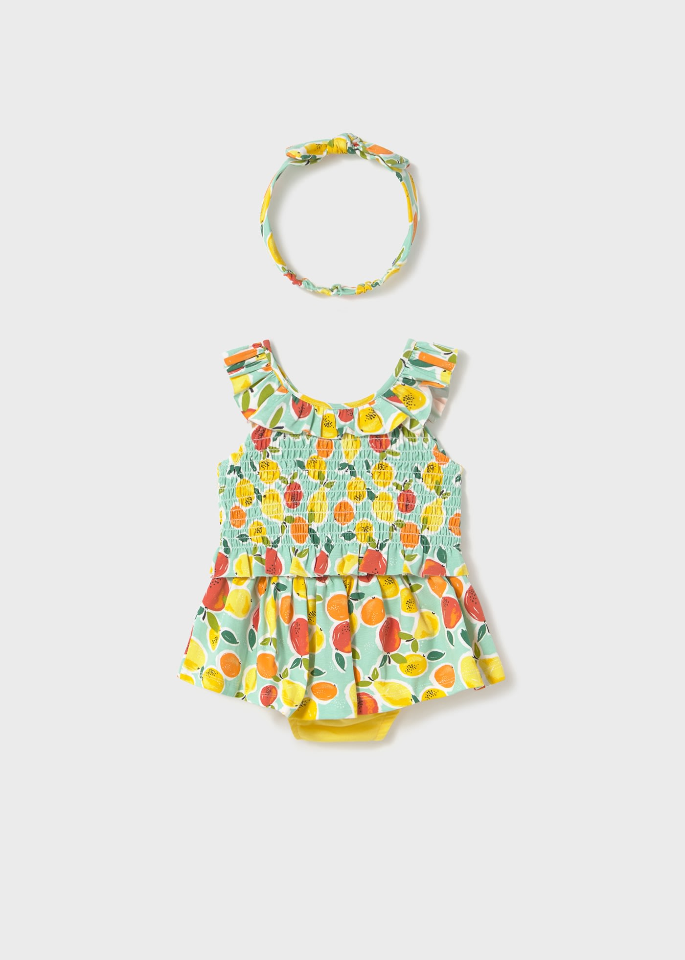 Baby 3-Piece Printed Set with Headband