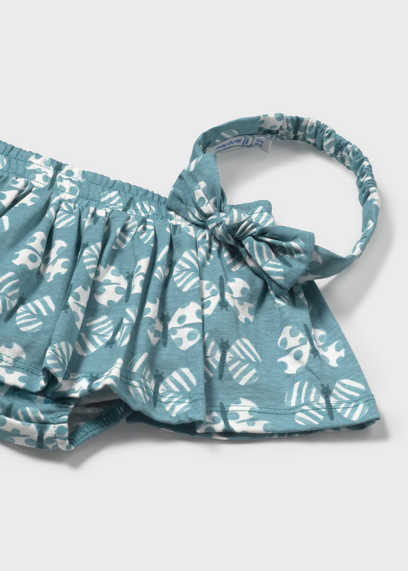 Baby 3 piece print set with headband