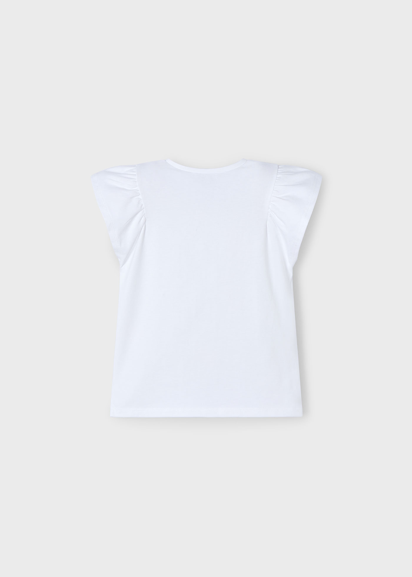 T-shirt fleur en relief fille