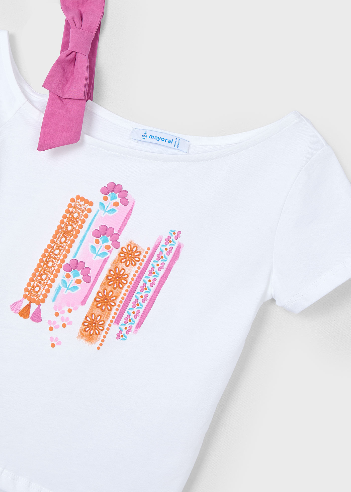 Tricou asimetric fetita