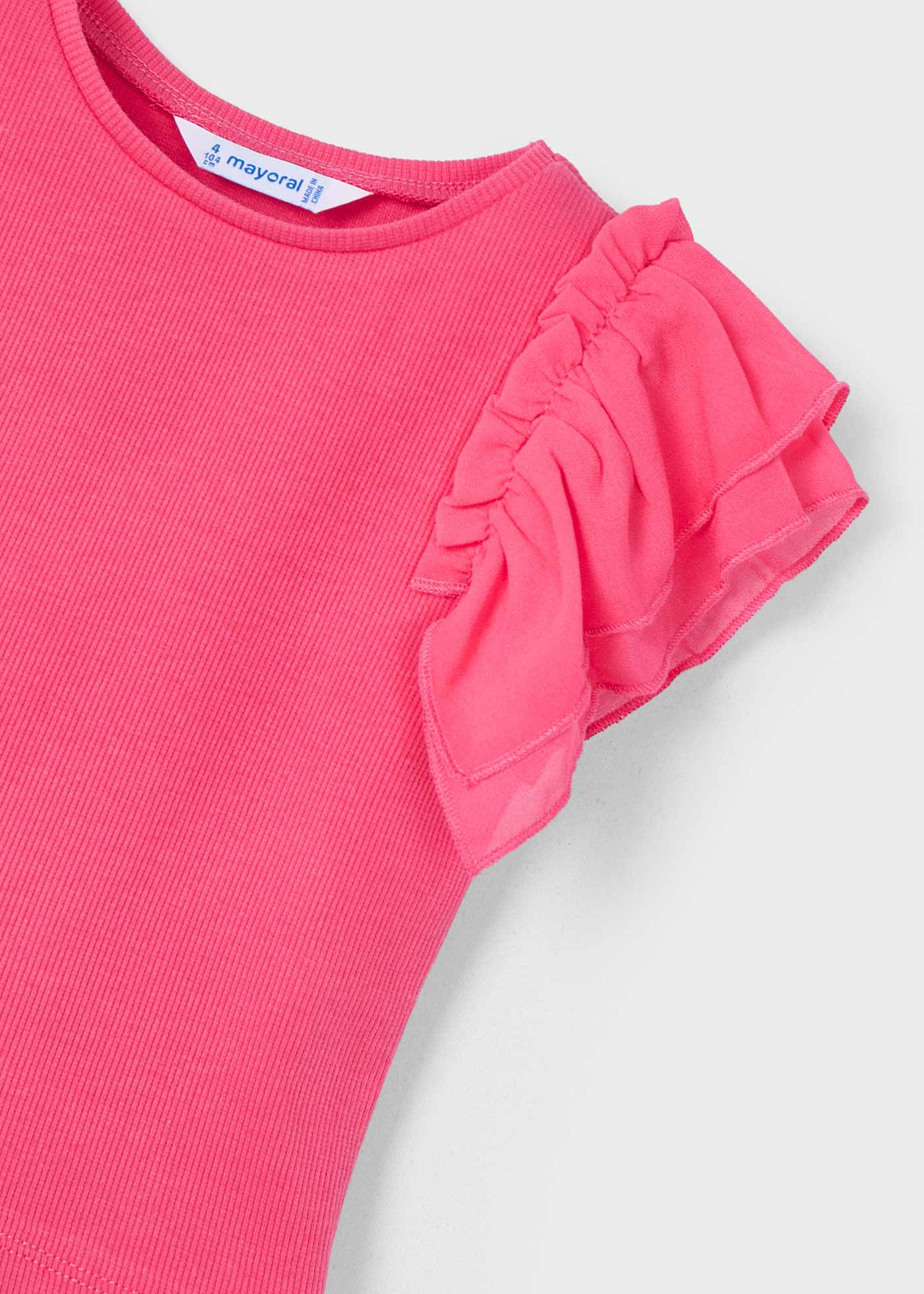 Girl chiffon ruffled t-shirt