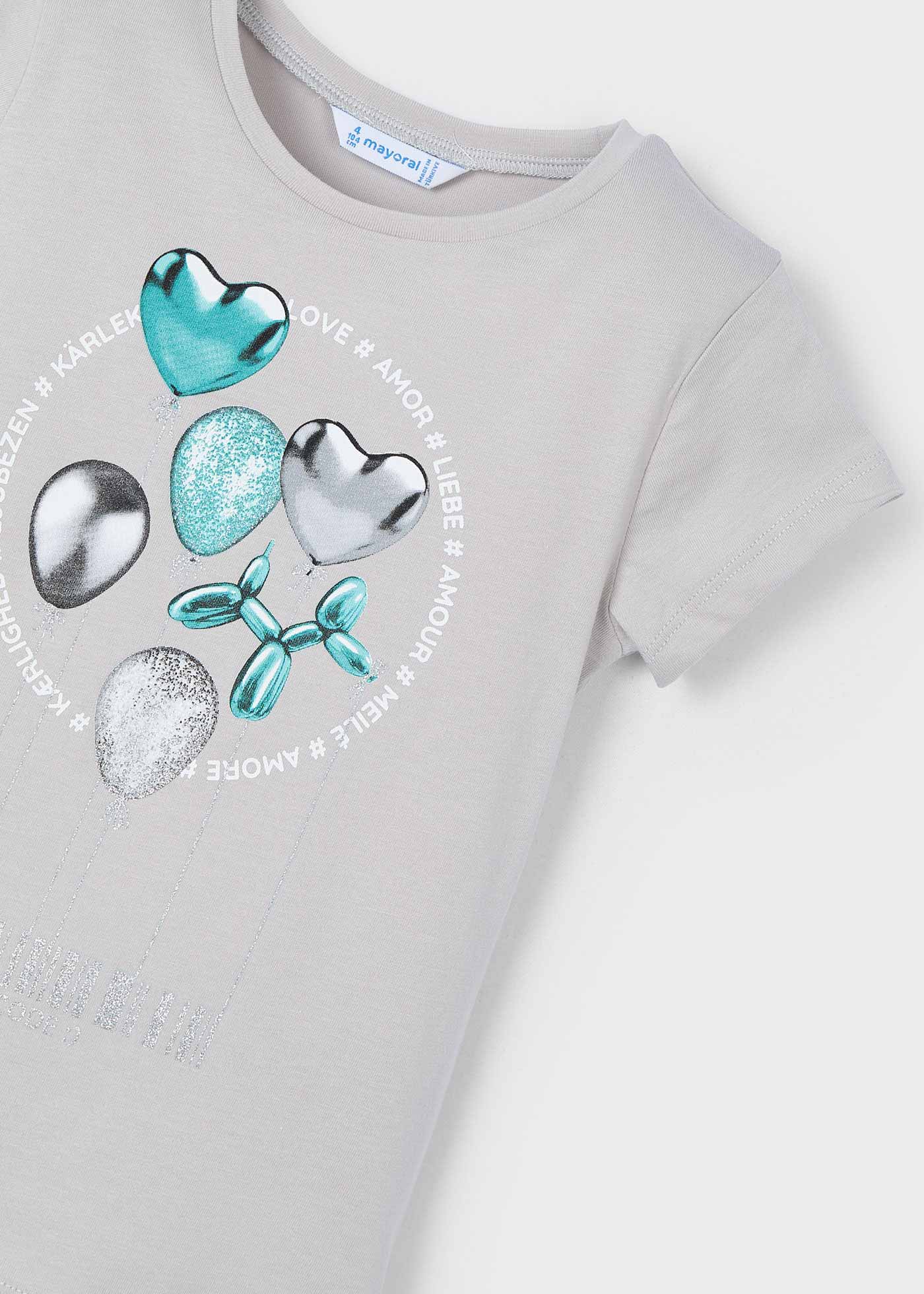 T-shirt estampada menina