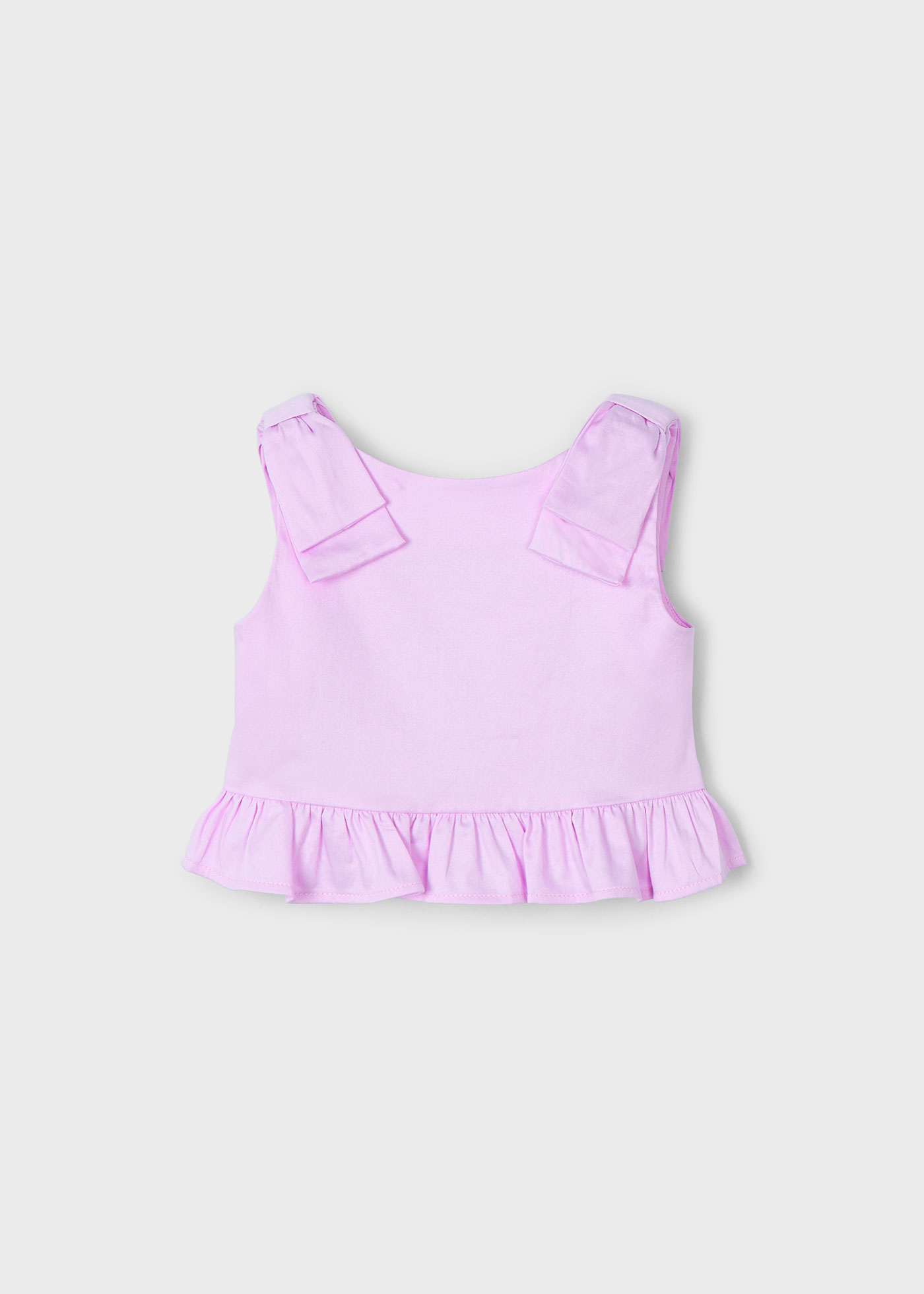 Top peplum lazo niña