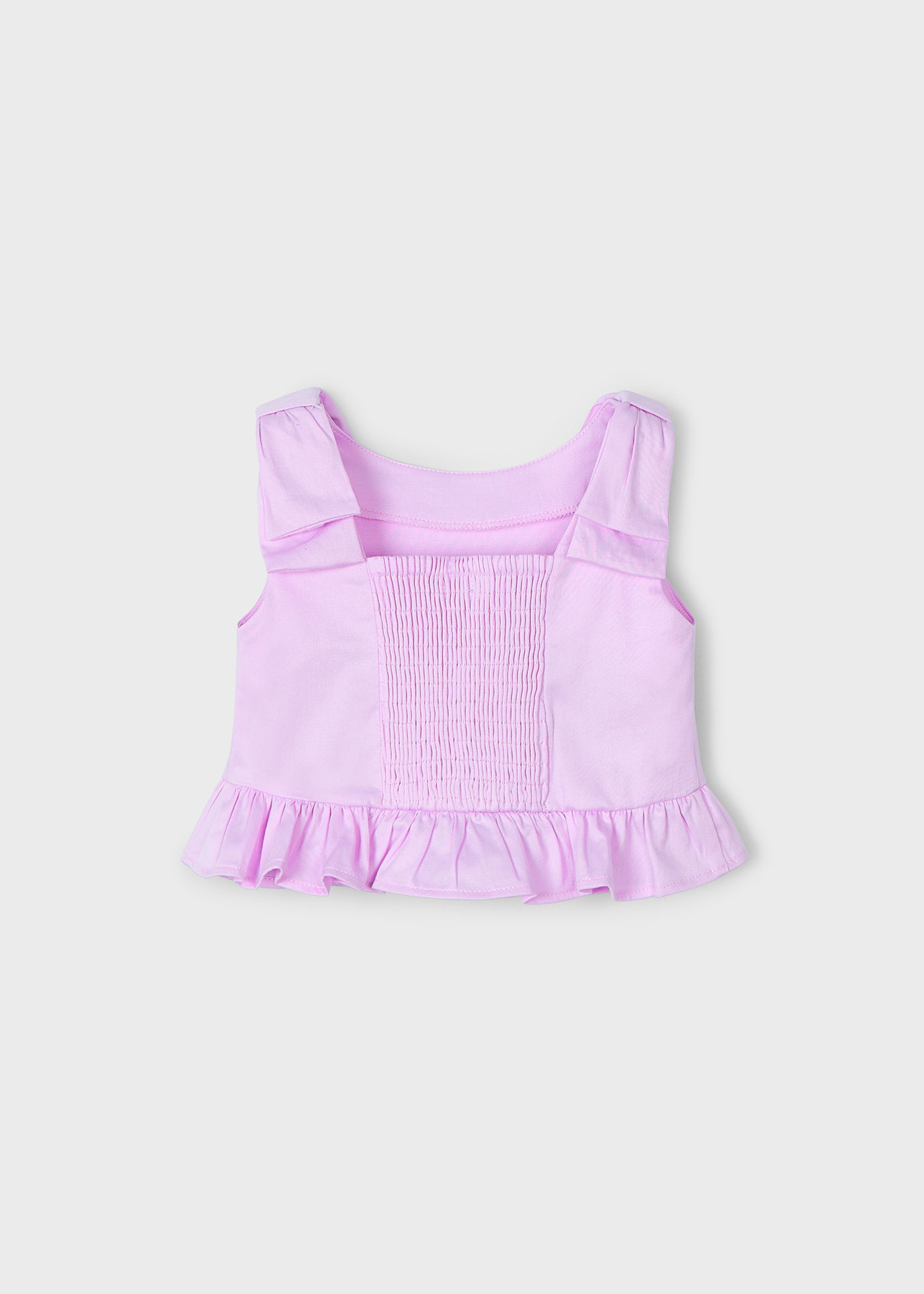 Girl peplum bow top