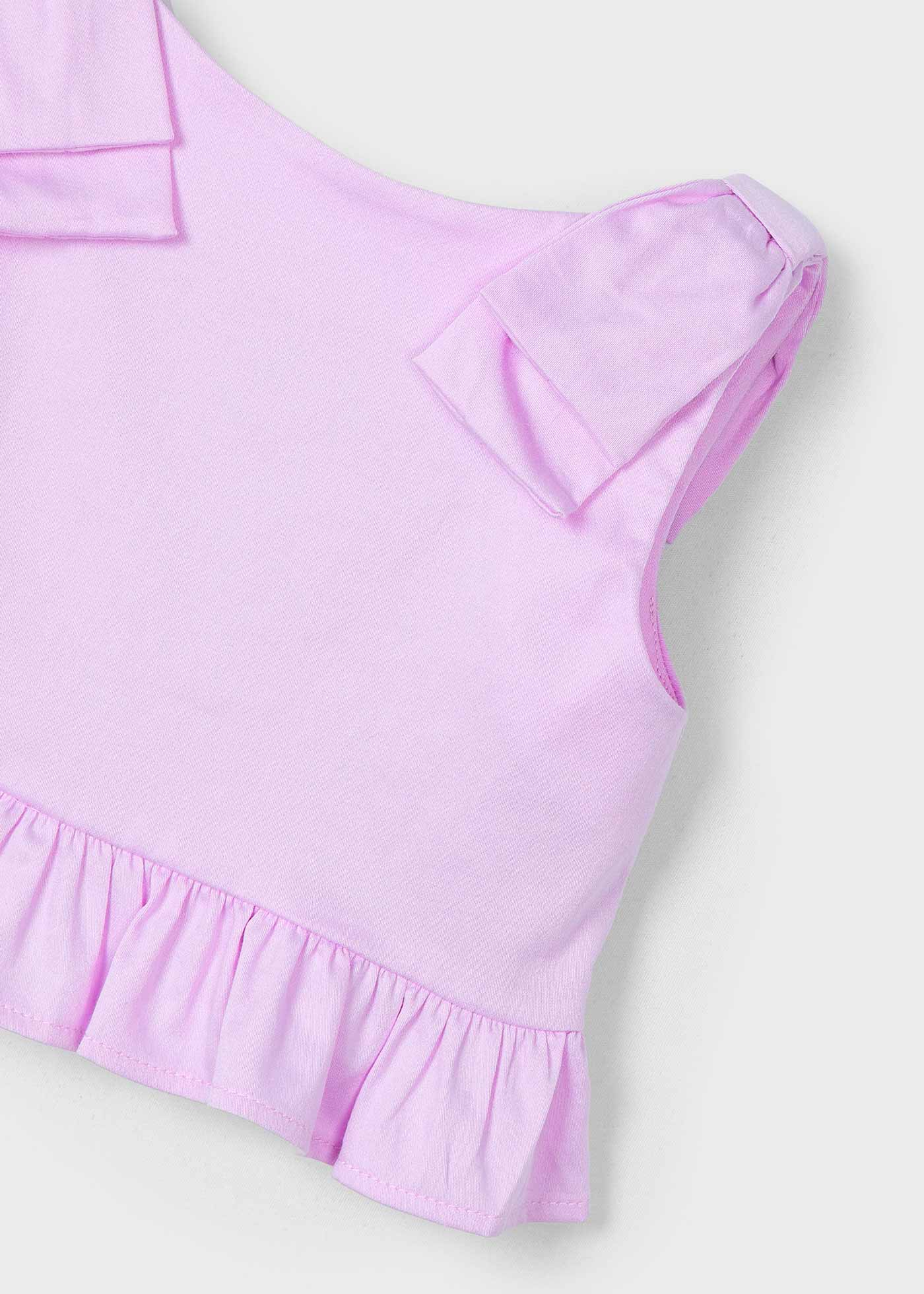 Top peplum laço menina