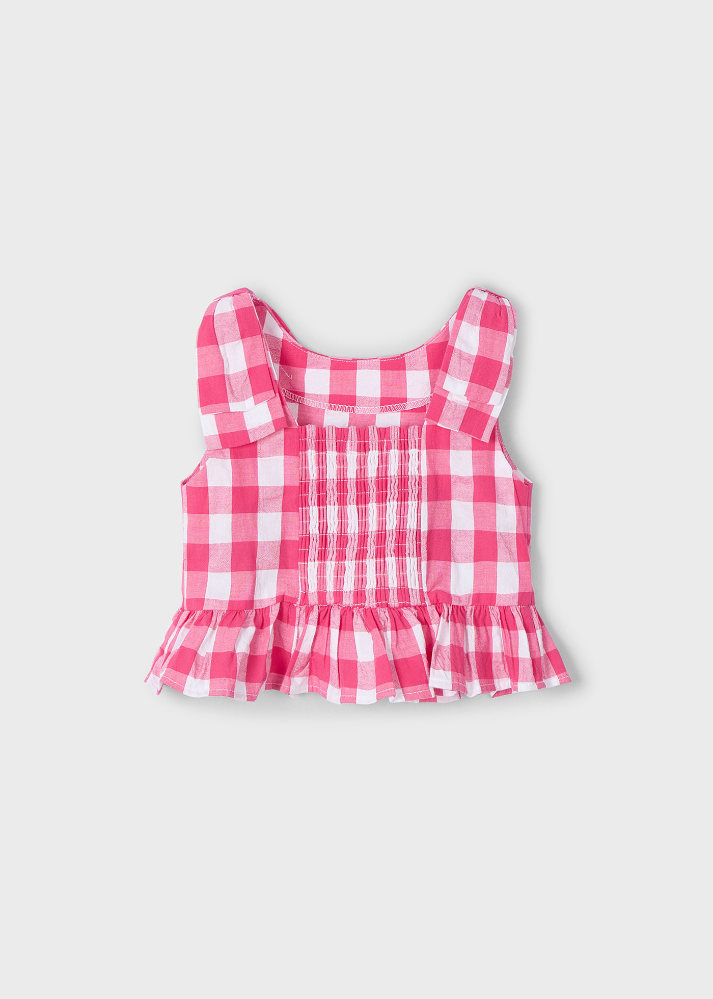 Girl peplum bow top