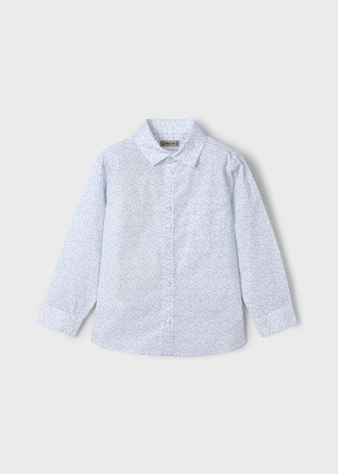 Boy long sleeved print shirt