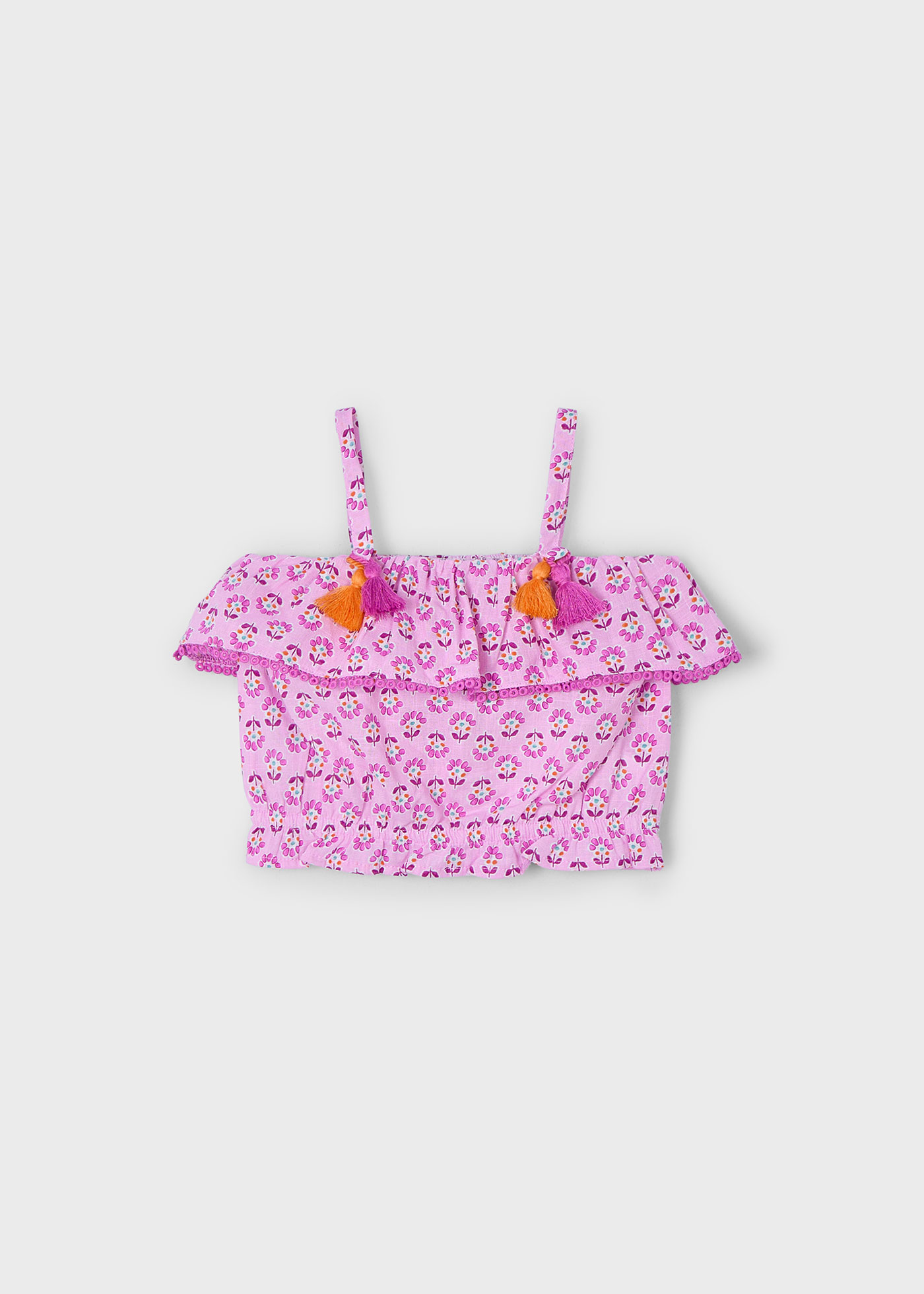 Top estampado folho menina