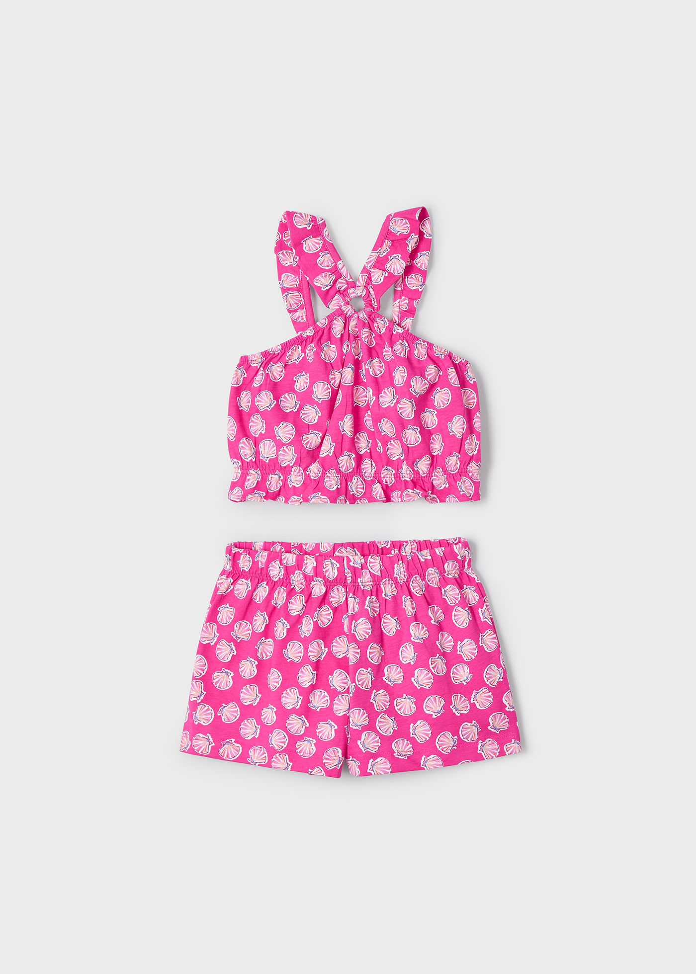 Conjunto calção e top argola menina