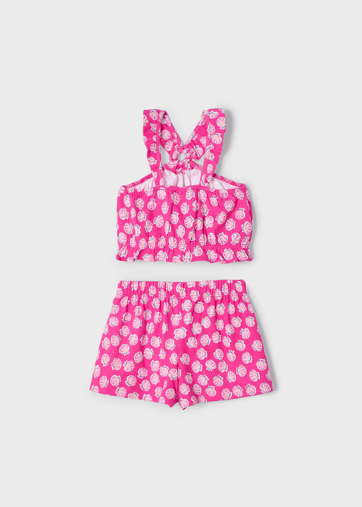 Conjunto calção e top argola menina