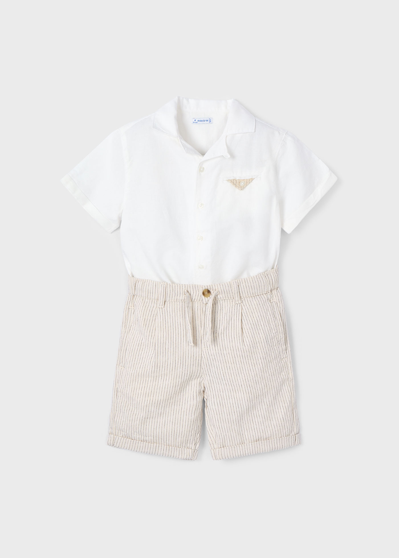 Conjunto bermuda e camisa menino