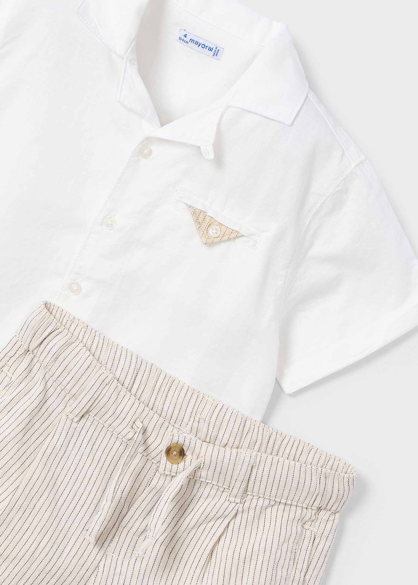 Conjunto bermuda e camisa menino