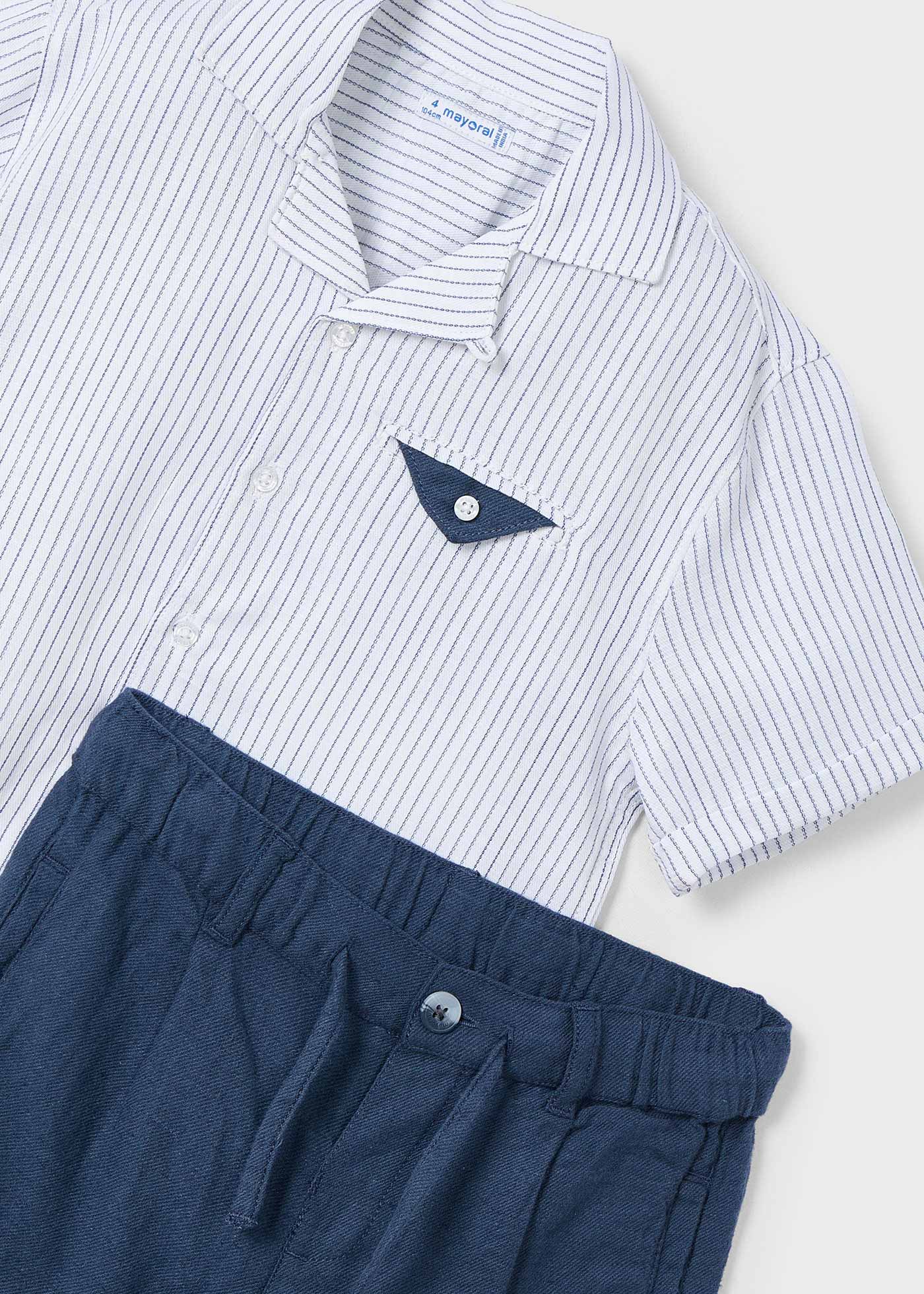 Conjunto bermuda e camisa menino