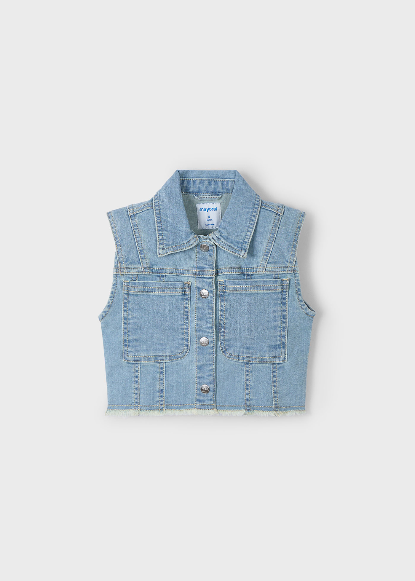 Gilet en denim fille