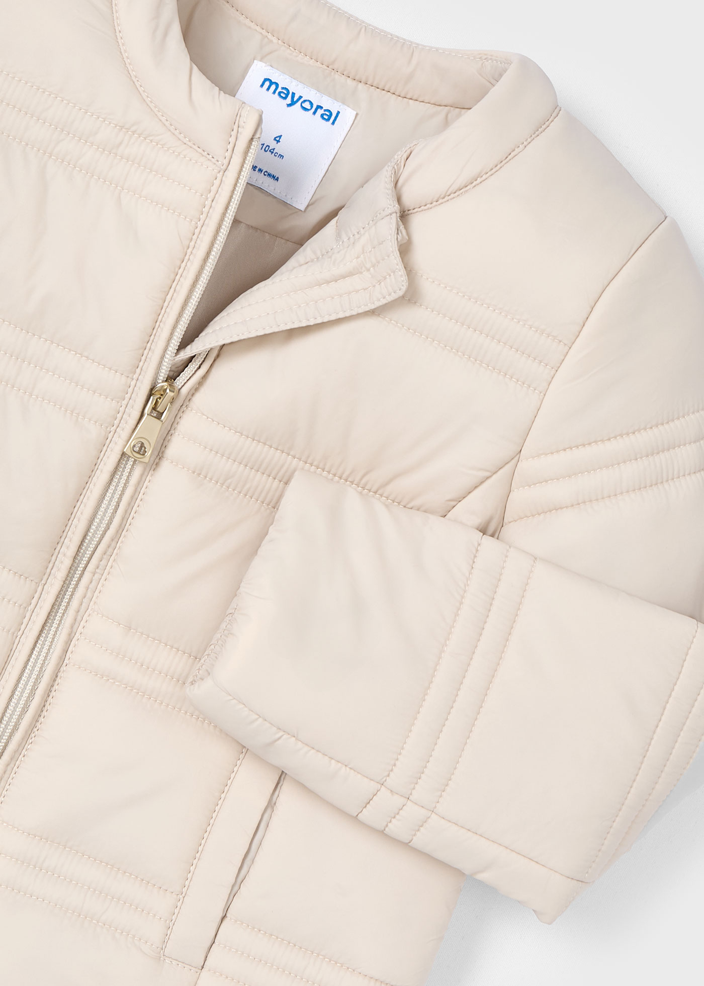 Parka acolchoada leve menina
