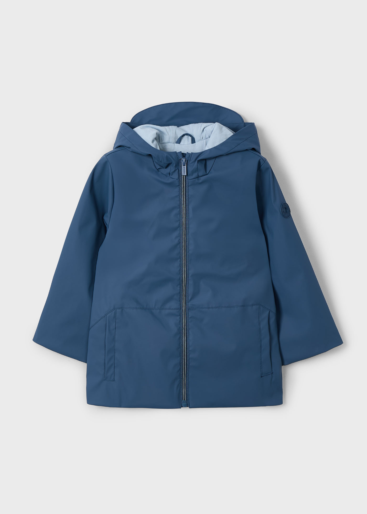 Boy hooded raincoat