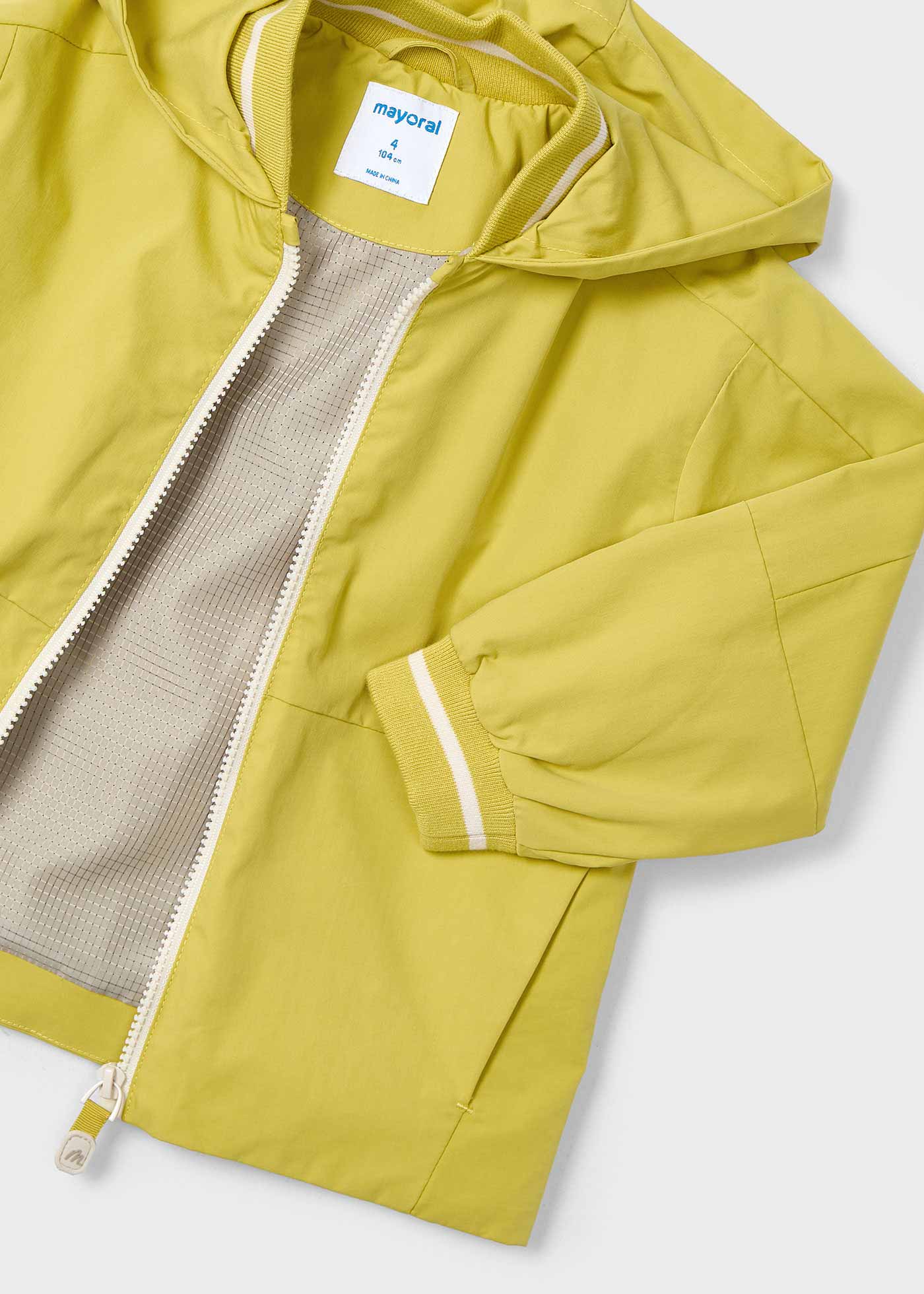 Boy Windbreaker with Contrast Cuffs