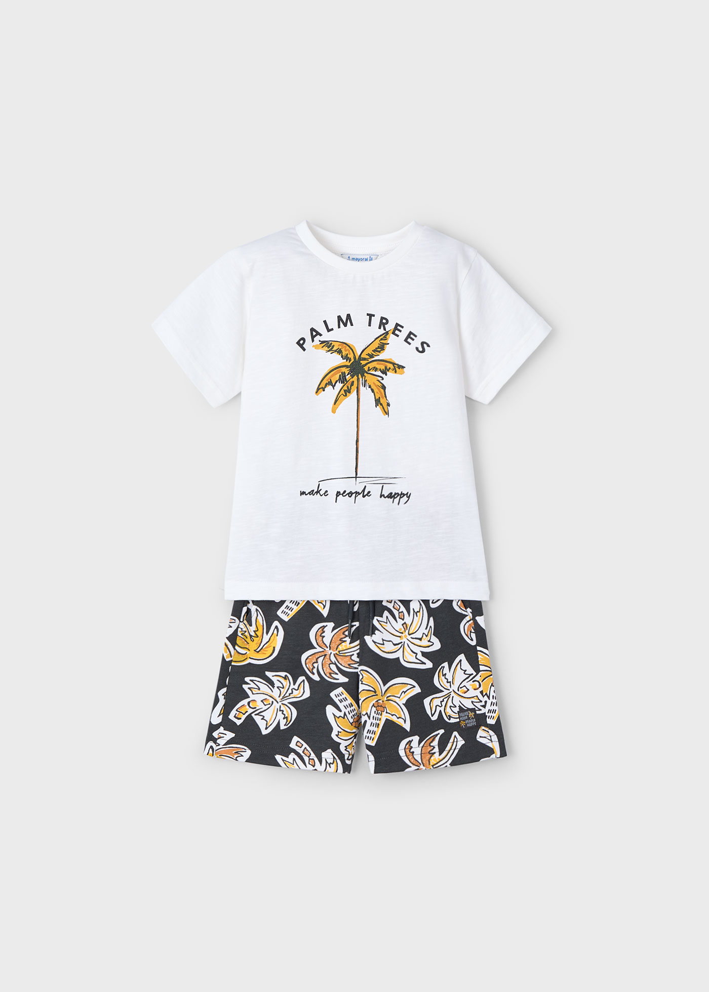 Boy summer print shorts and t-shirt set