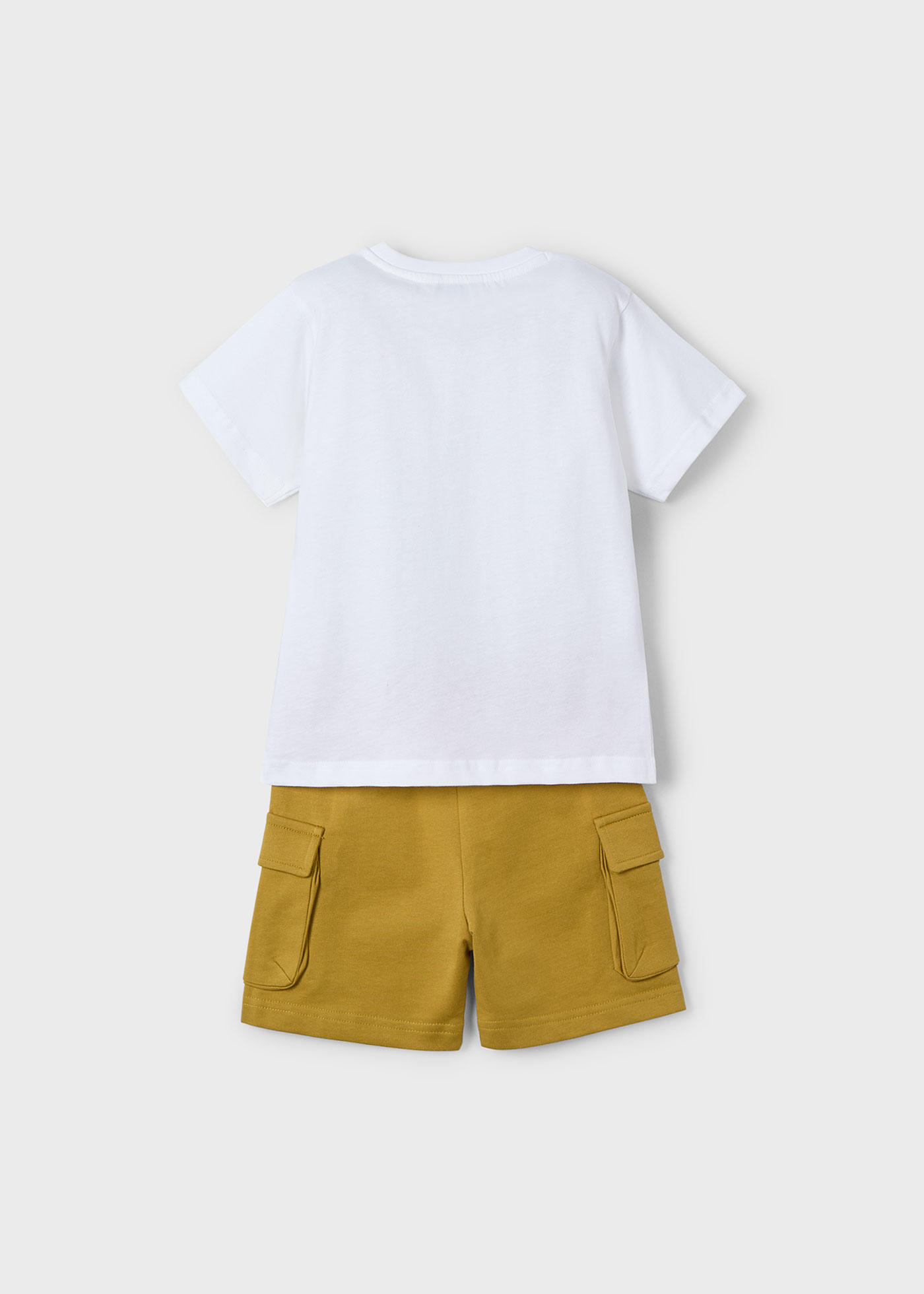 Set bermude cargo si tricou baiat