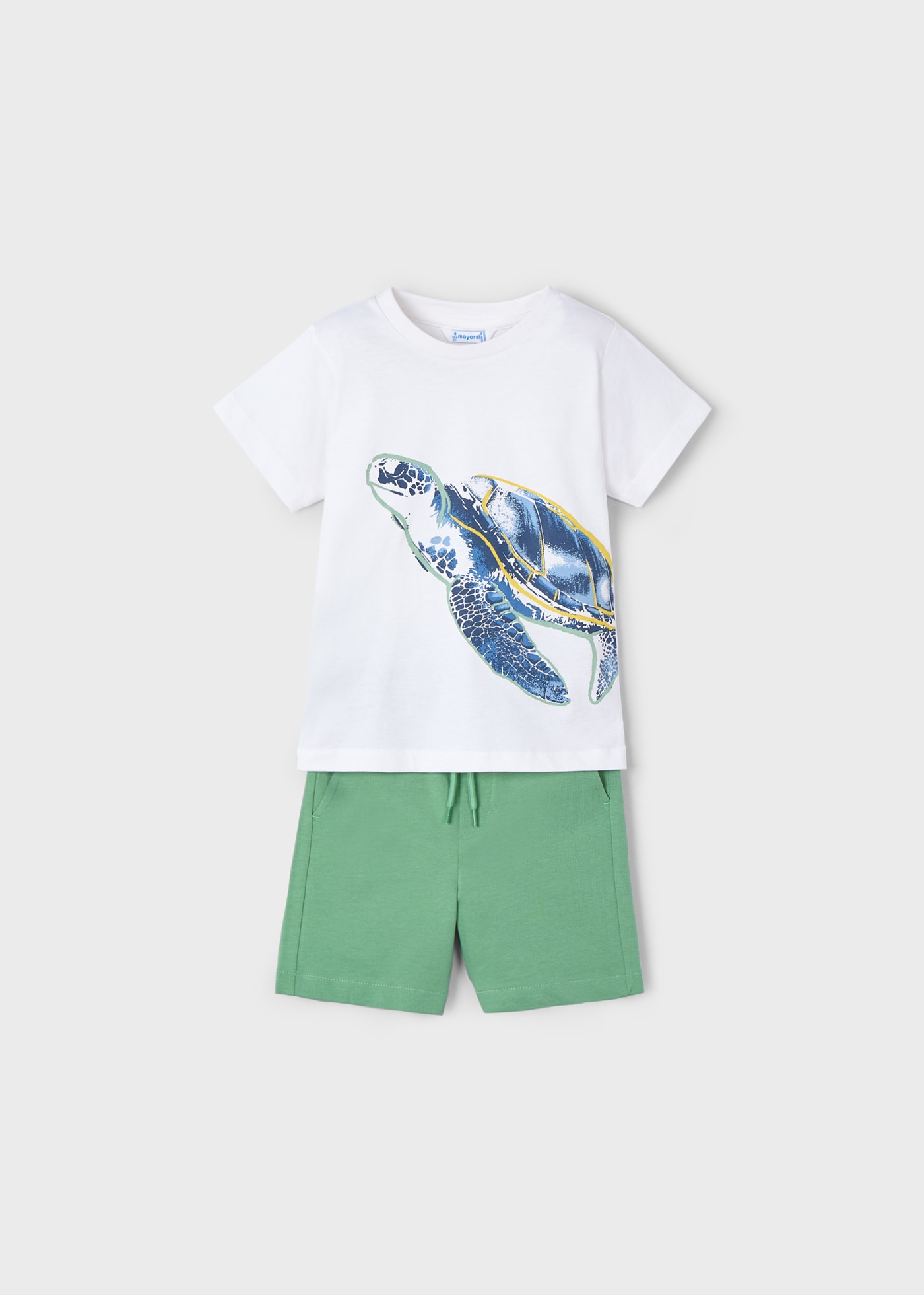 Conjunto bermuda y camiseta tortuga niño