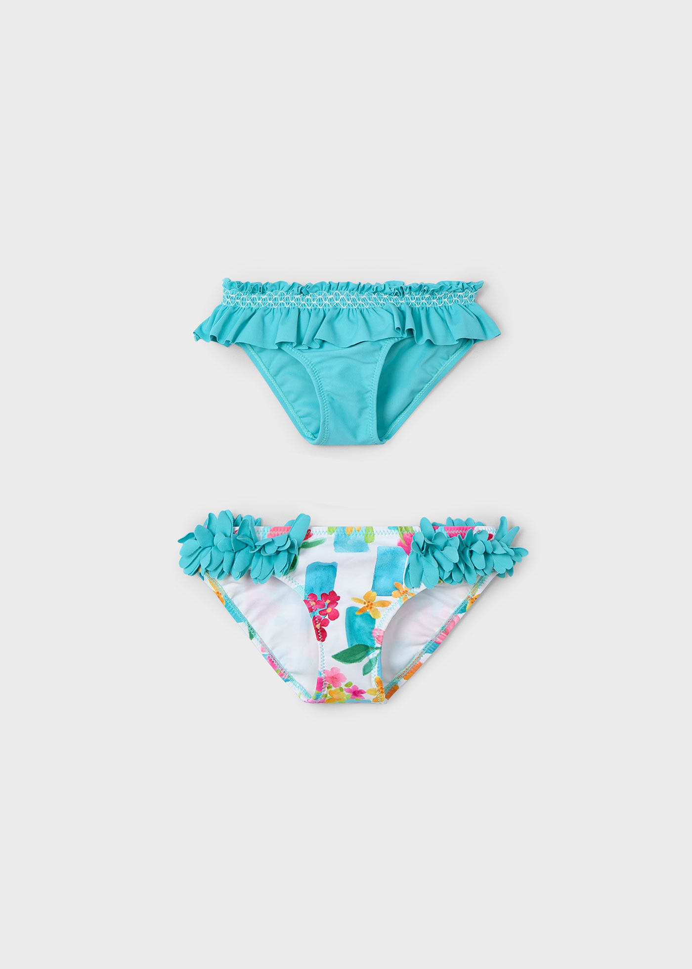 Set 2 maillots de bain culotte fille