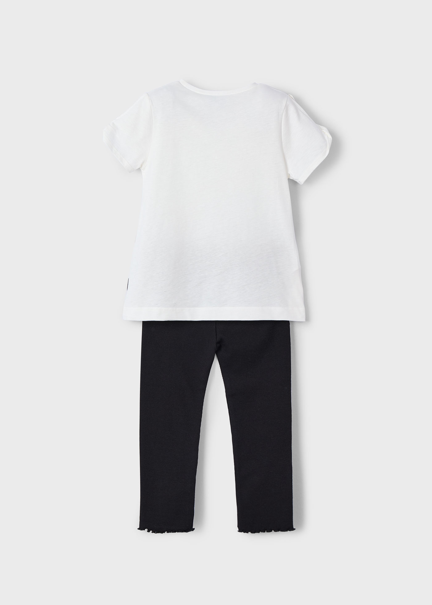 Set colanti si tricou caine fetita