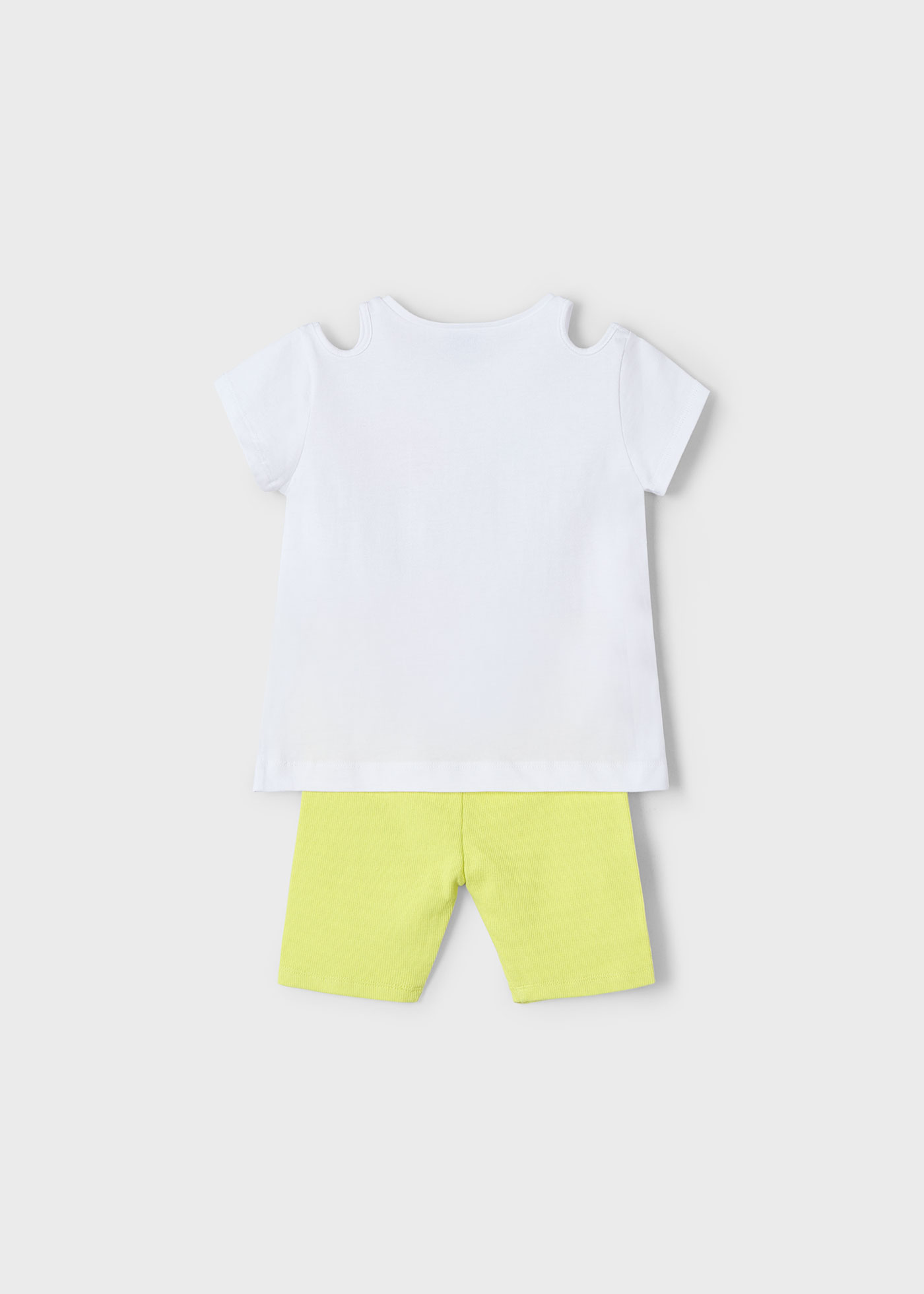 Completo leggings corto e maglietta bambina