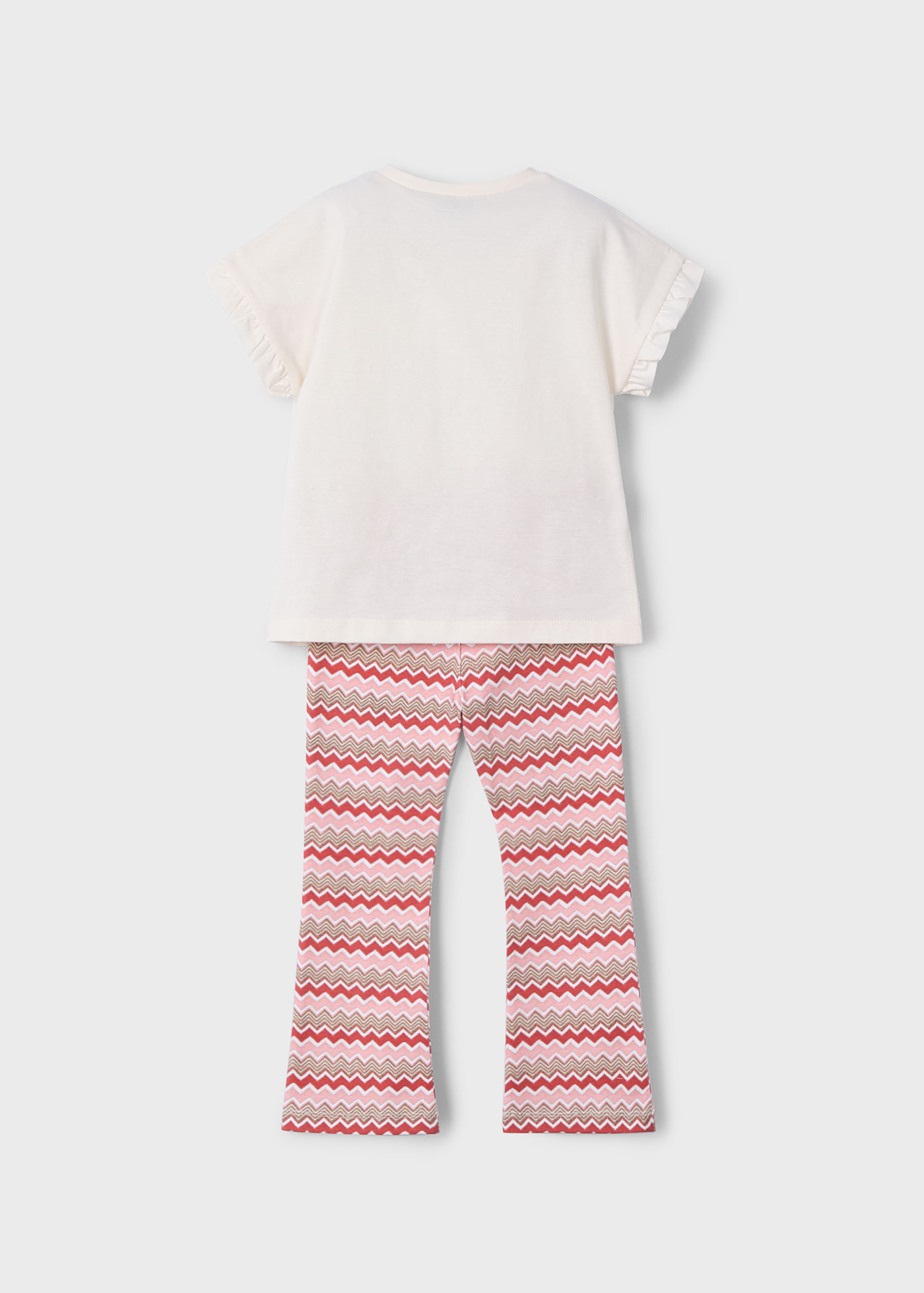 Completo leggings a campana e maglietta bambina