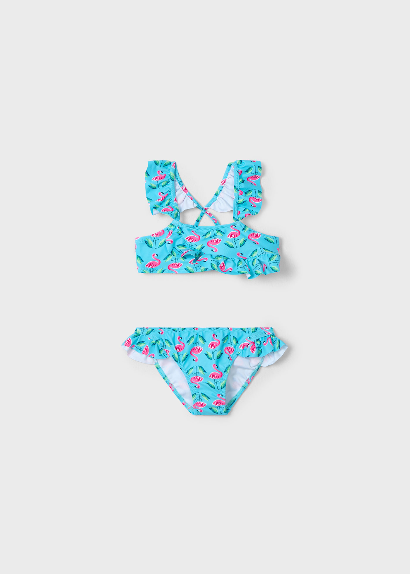 Bikini imprimeu volane fetita