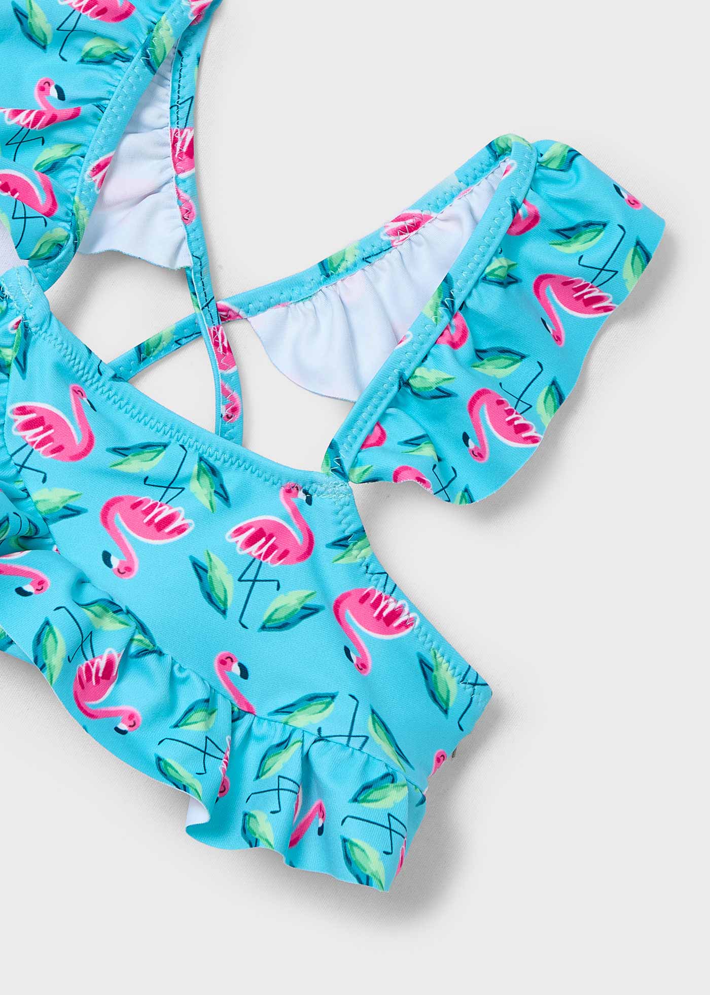 Girl Printed Bikini with Ruffles