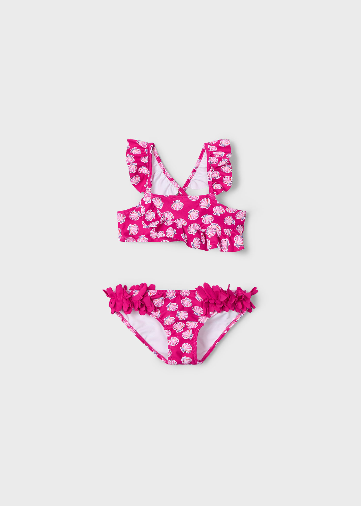 Bikini imprimeu volane fetita