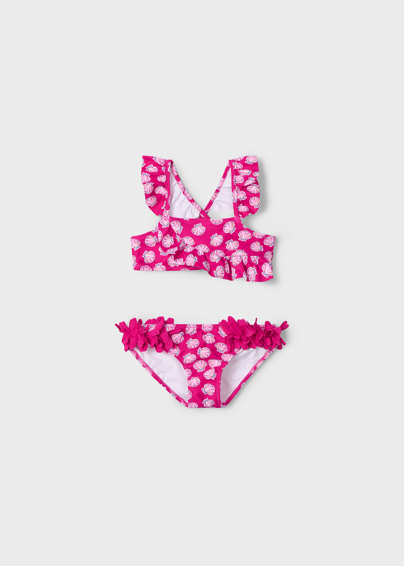 Girl Printed Bikini with Ruffles