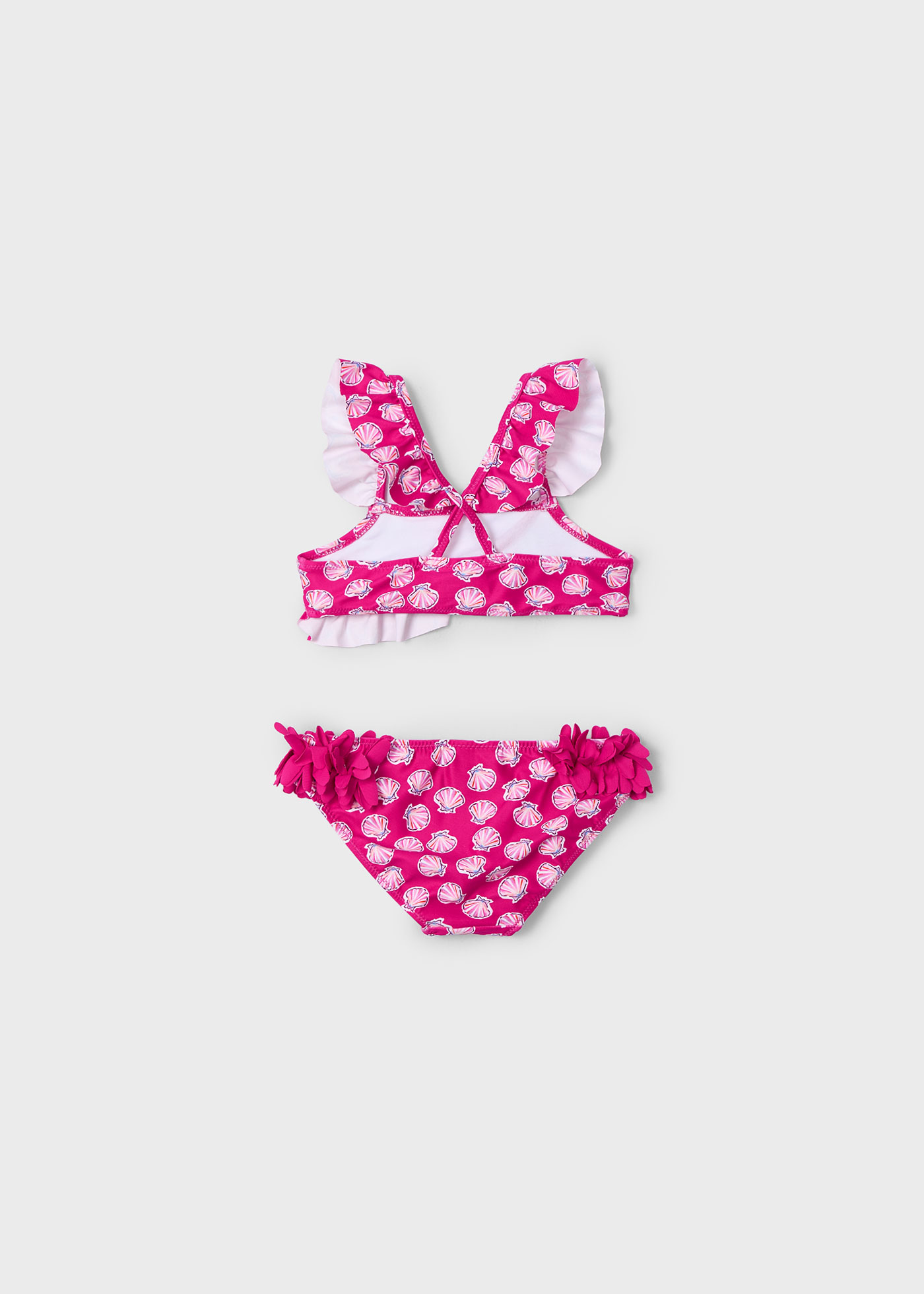 Bikini stampa volant bambina