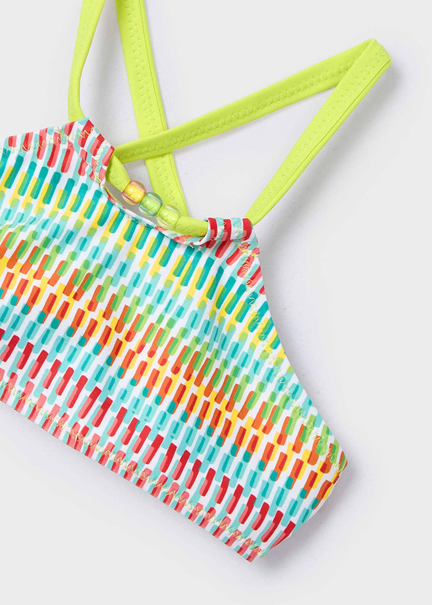 Bikini estampado con moños niña